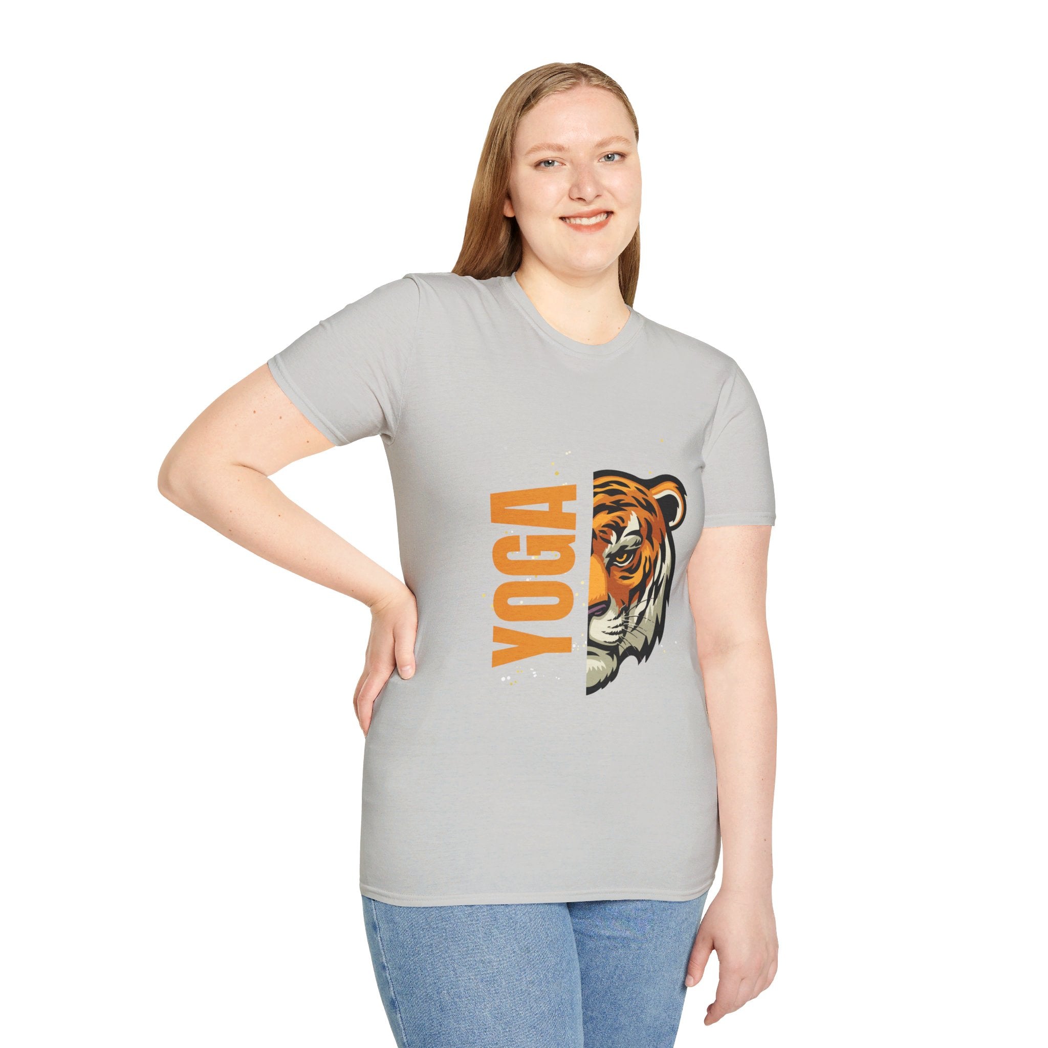 Active Tiger Yoga - Unisex Softstyle T-Shirt by Yogini Italy