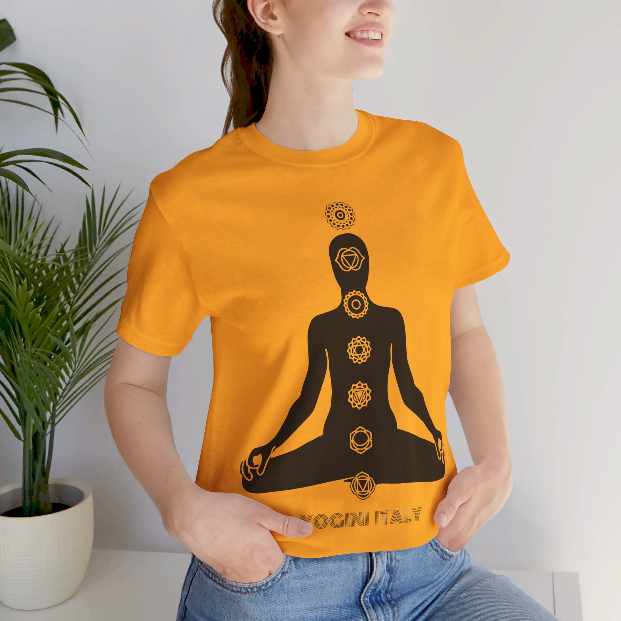 Active Chakra Yoga - Unisex Jersey Short Sleeve Tee by Yogini Italy