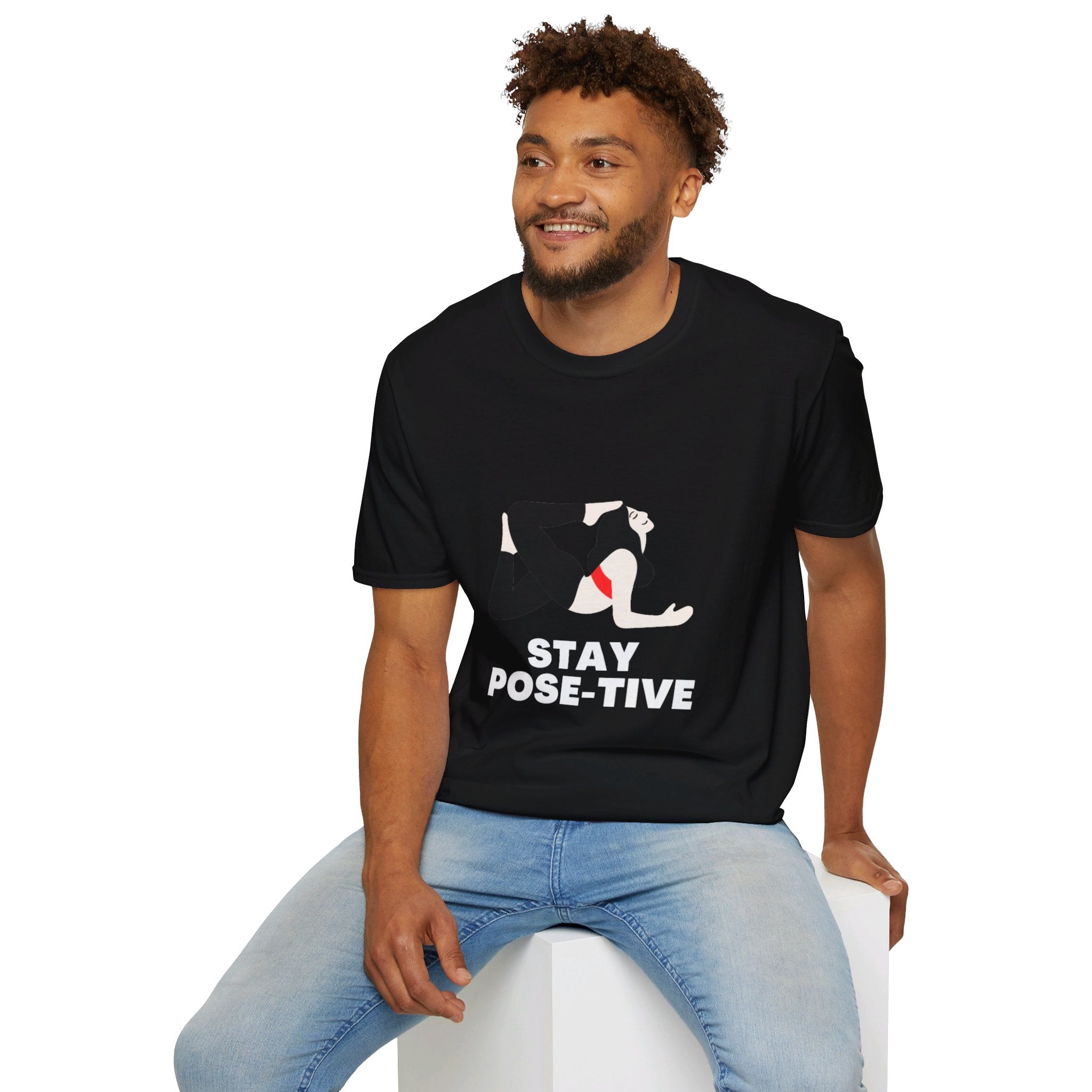 STAY POSE-TIVE - Unisex Softstyle T-Shirt by Yogini Italy