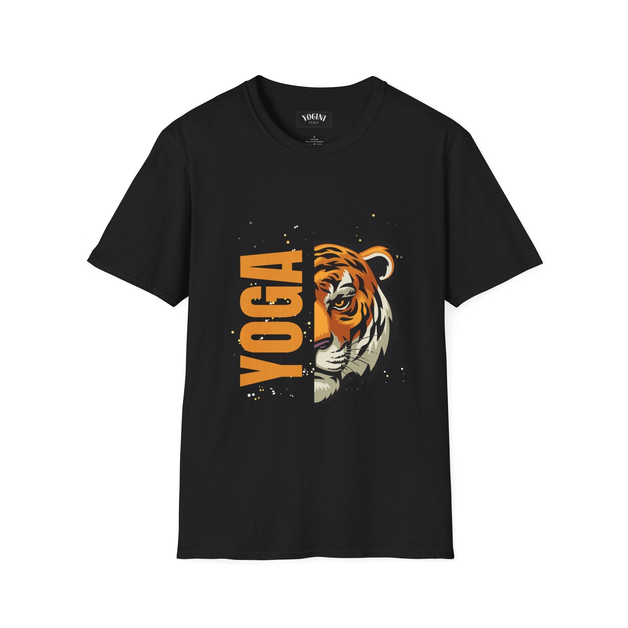 Tiger Yoga - Unisex Softstyle T-Shirt by Yogini Italy