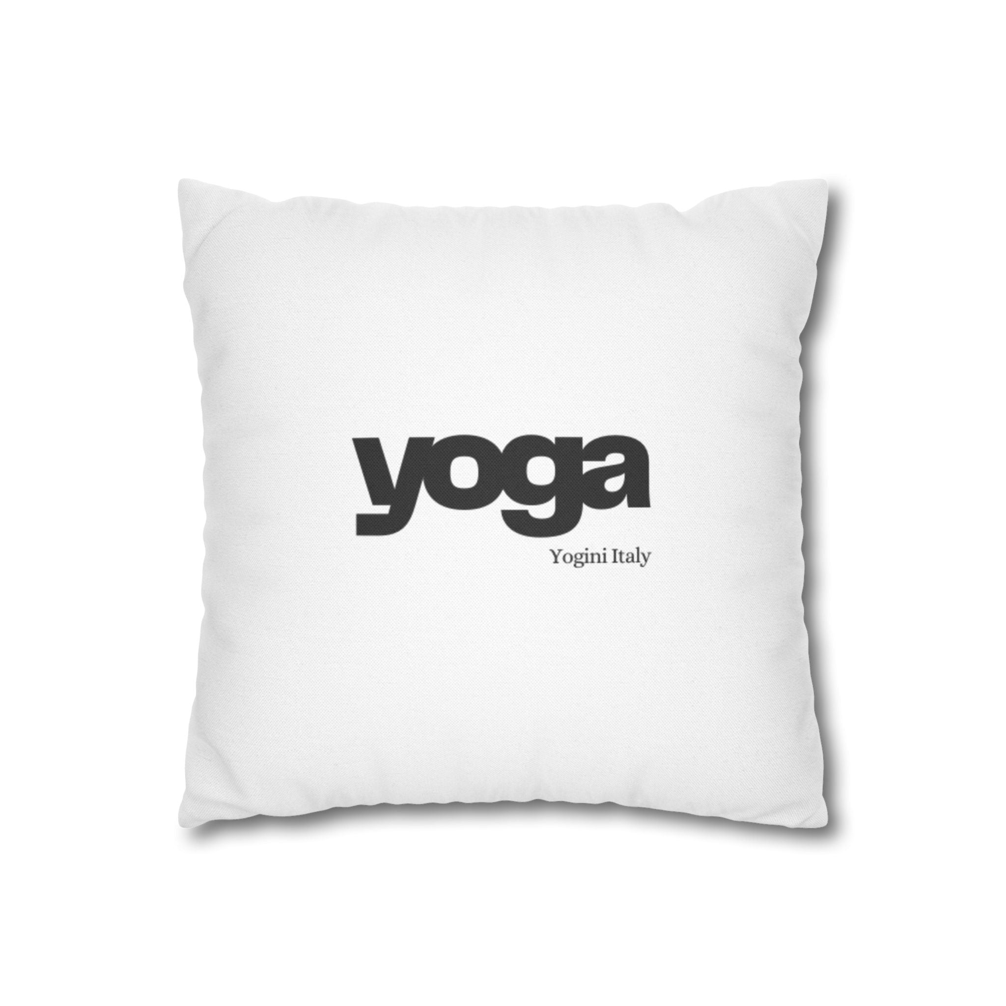 Yoga Spun Polyester Square Pillowcase by yogini italy