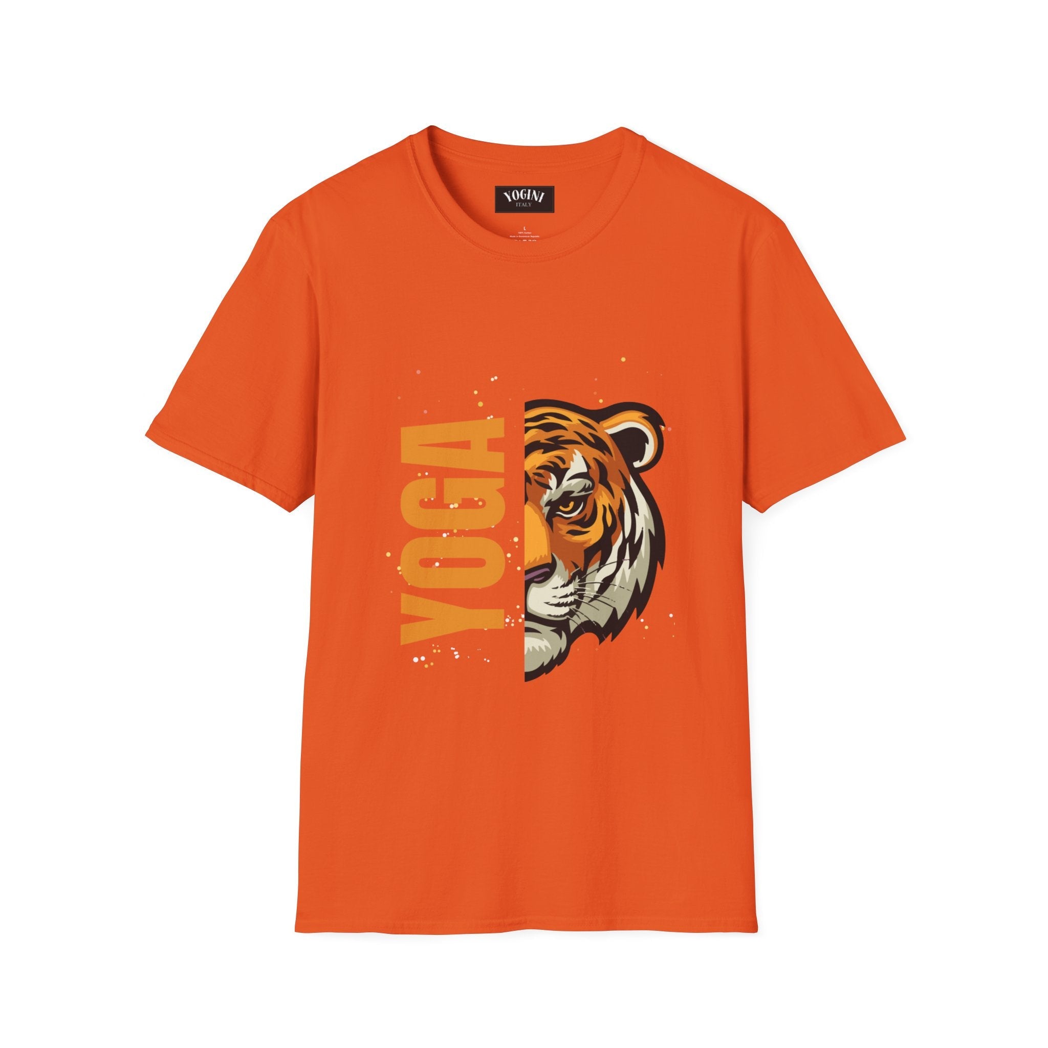 Tiger Yoga - Unisex Softstyle T-Shirt by Yogini Italy