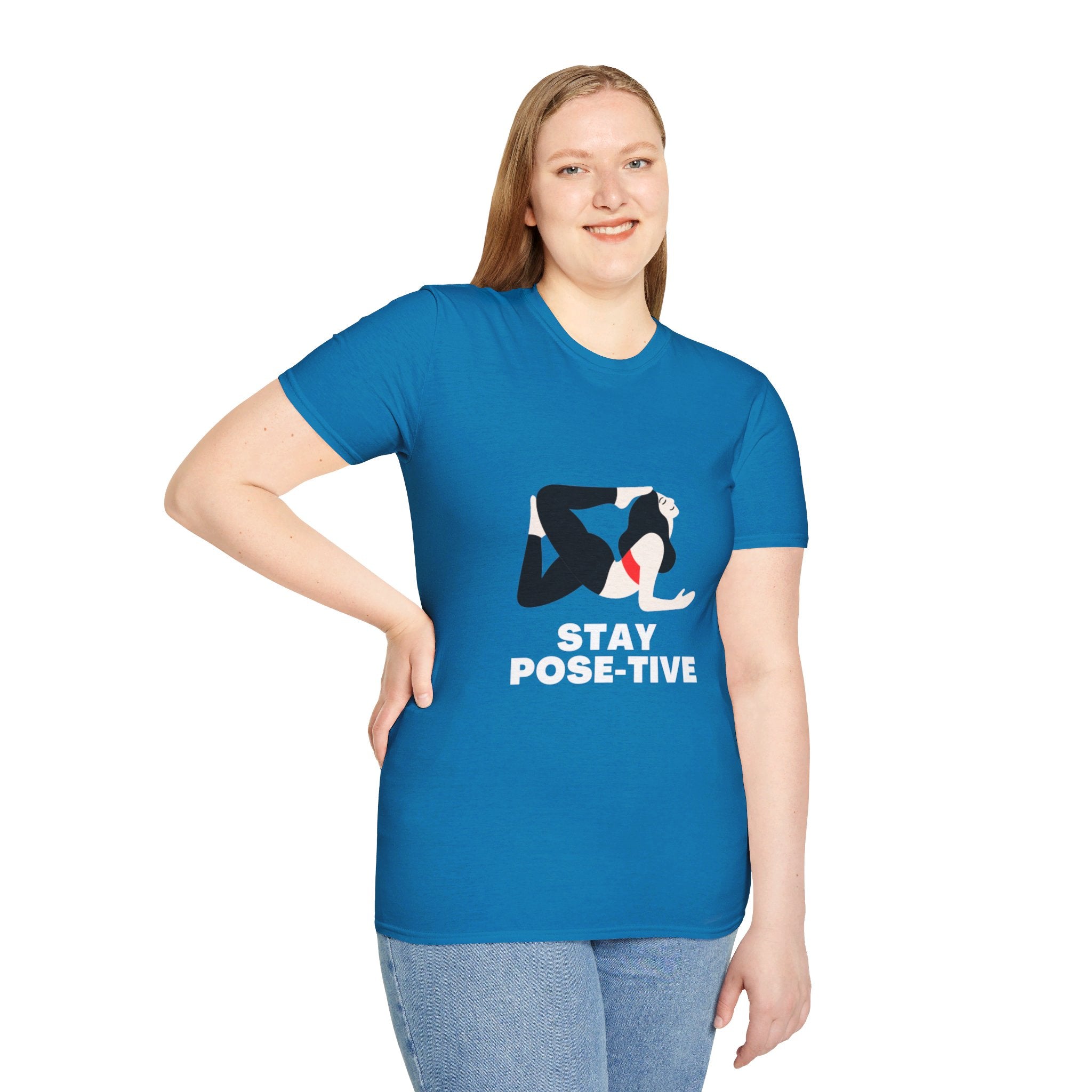 STAY POSE-TIVE - Unisex Softstyle T-Shirt by Yogini Italy