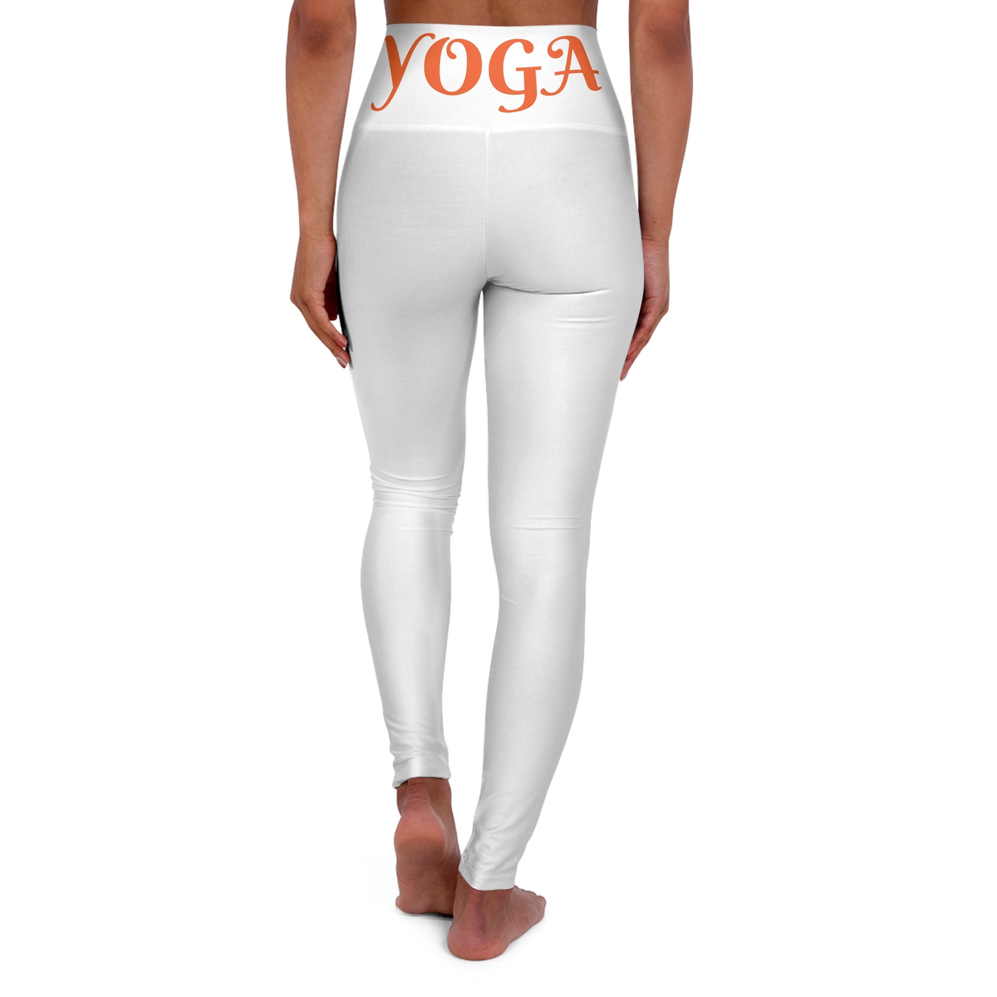 High Waisted Yoga Leggings (AOP) BY YOGINI ITALY