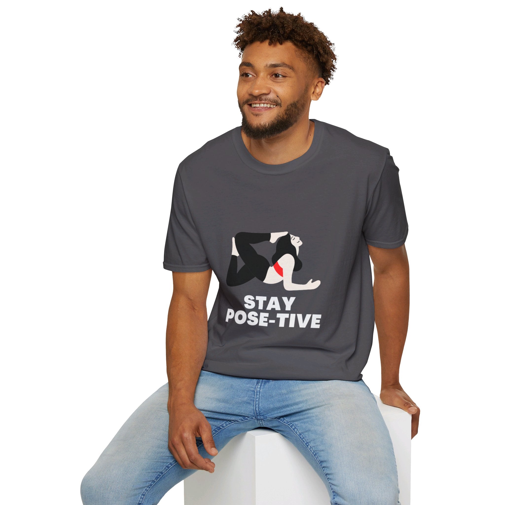 STAY POSE-TIVE - Unisex Softstyle T-Shirt by Yogini Italy