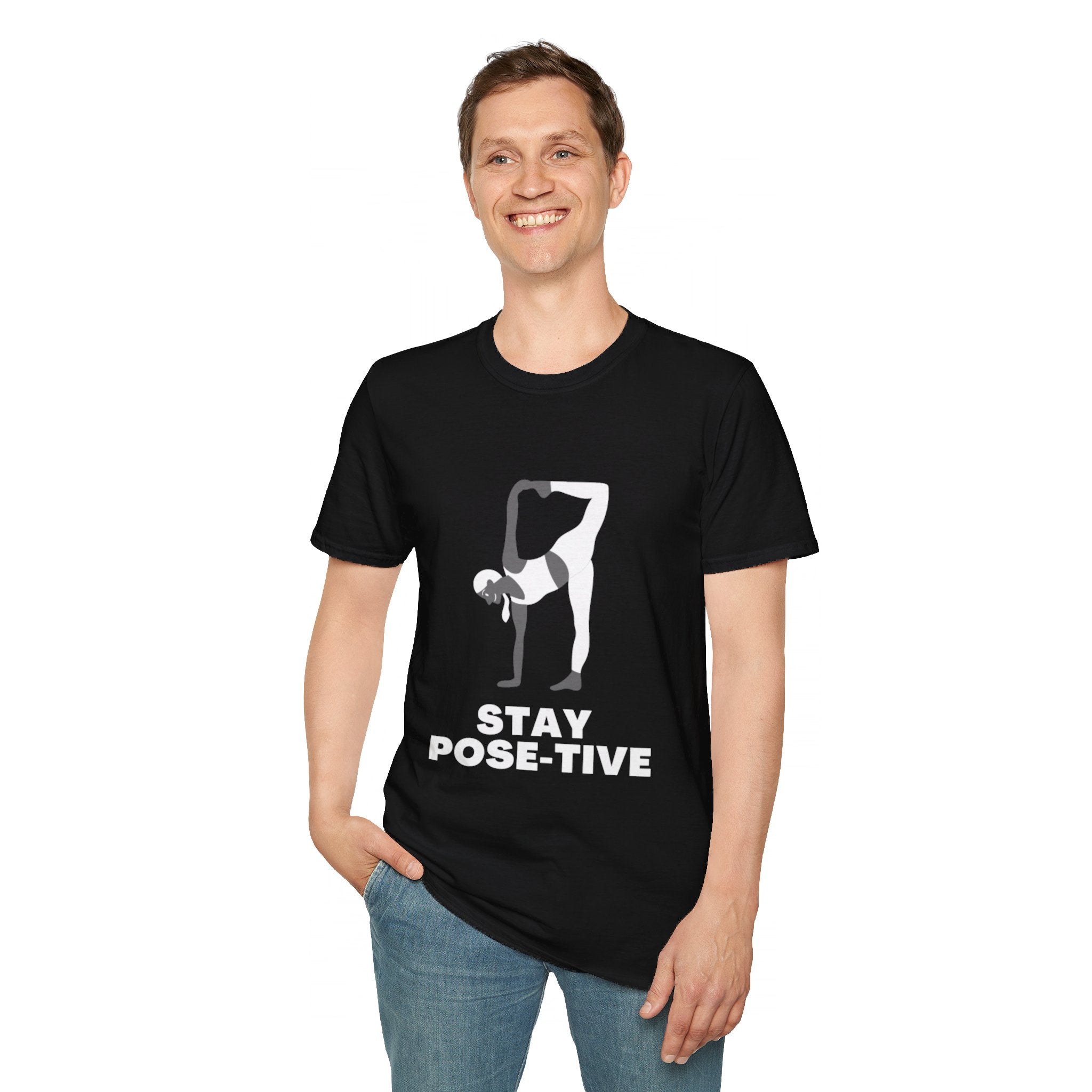 STAY POSE-TIVE - Unisex Softstyle T-Shirt by Yogini Italy