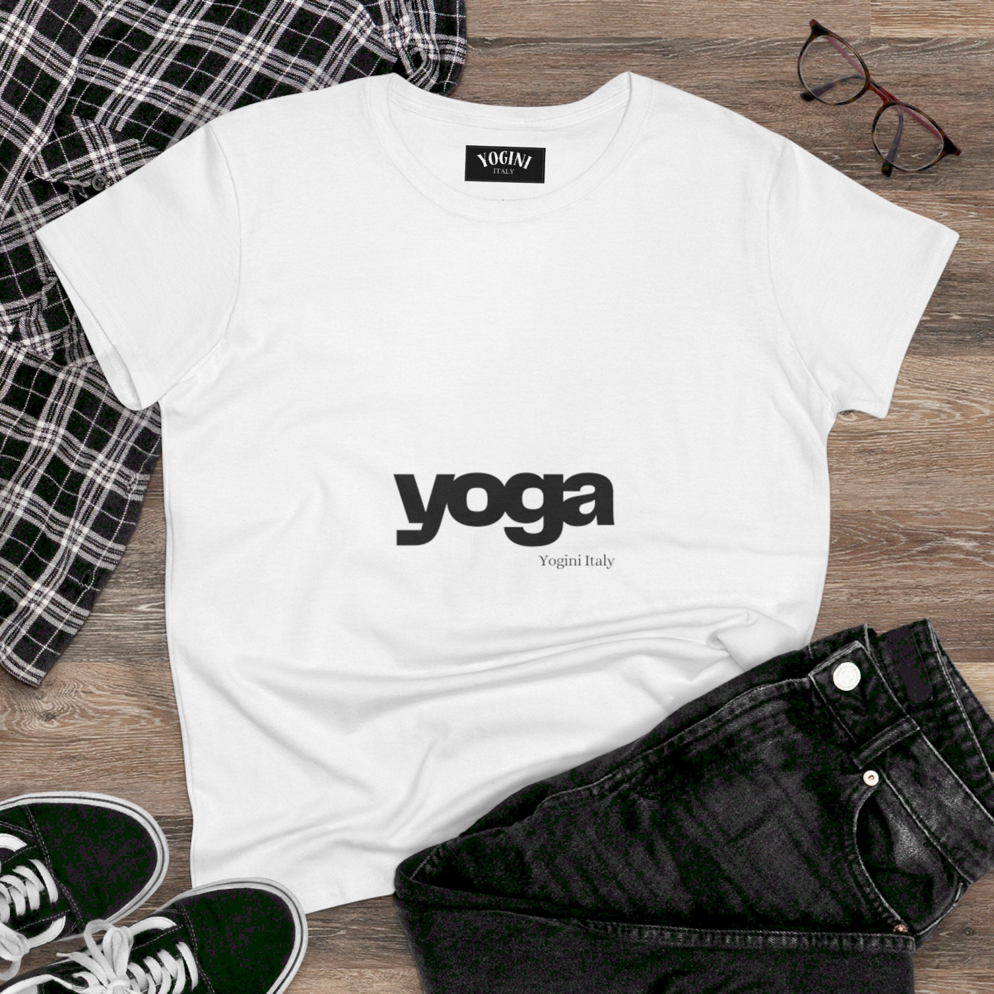 Yoga - Women's Midweight Cotton Tee by Yogini Italy