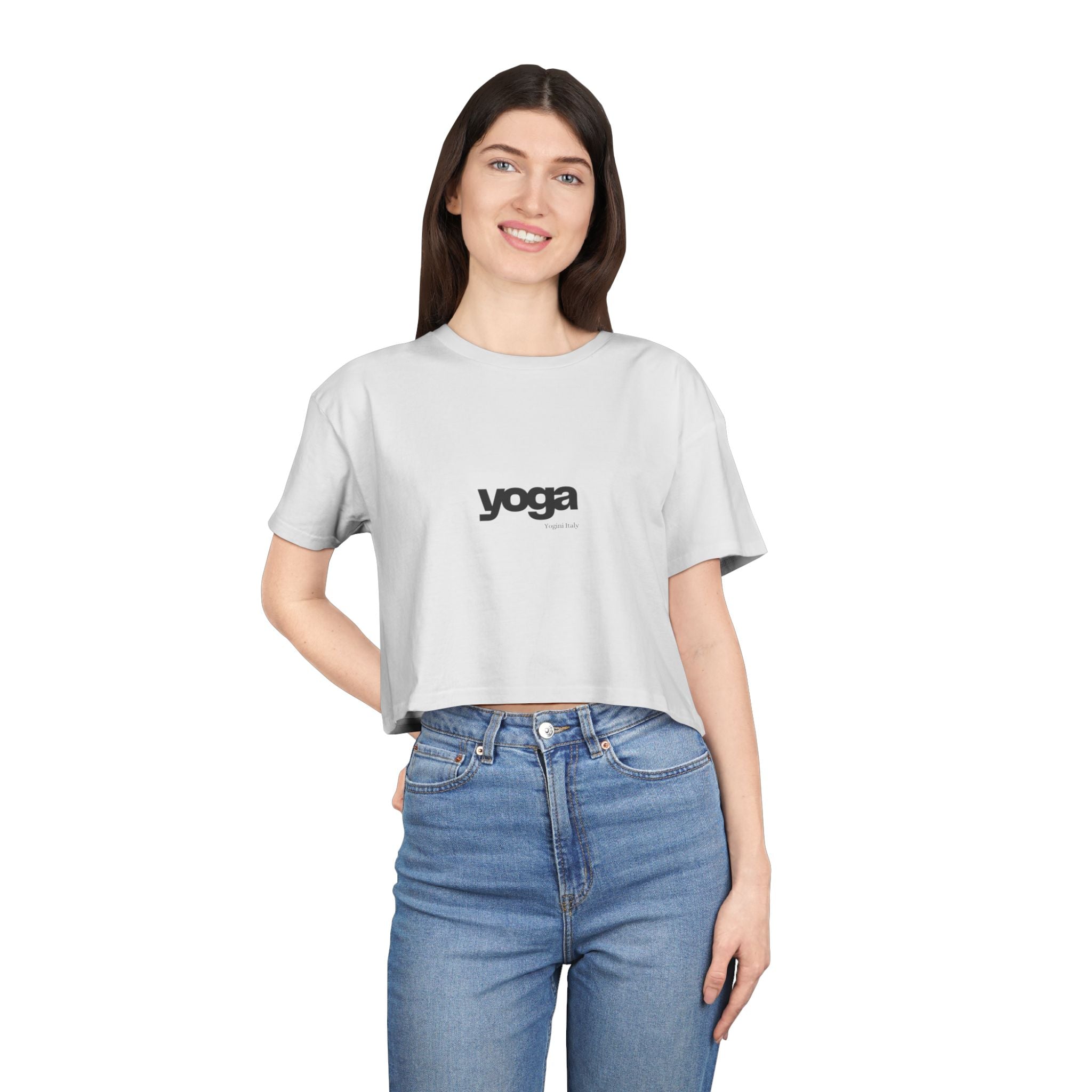 Yoga - Women's Crop Tee by Yogini Italy