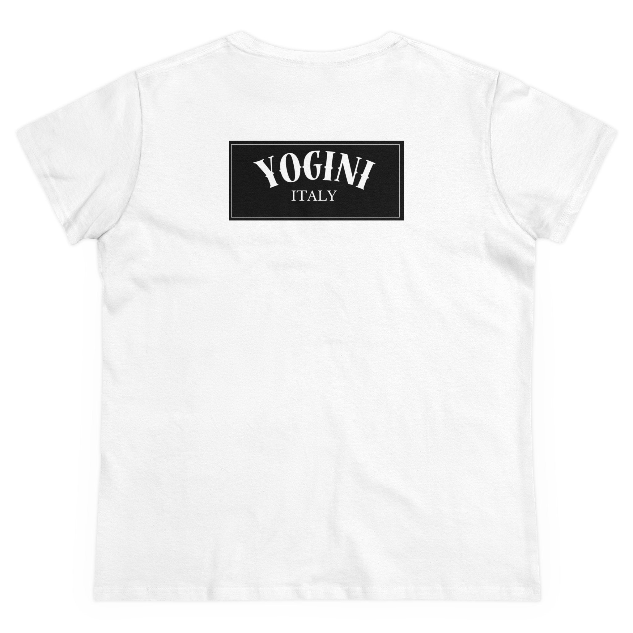 STAY POSE-TIVE - Women's Midweight Cotton Tee by Yogini Italy