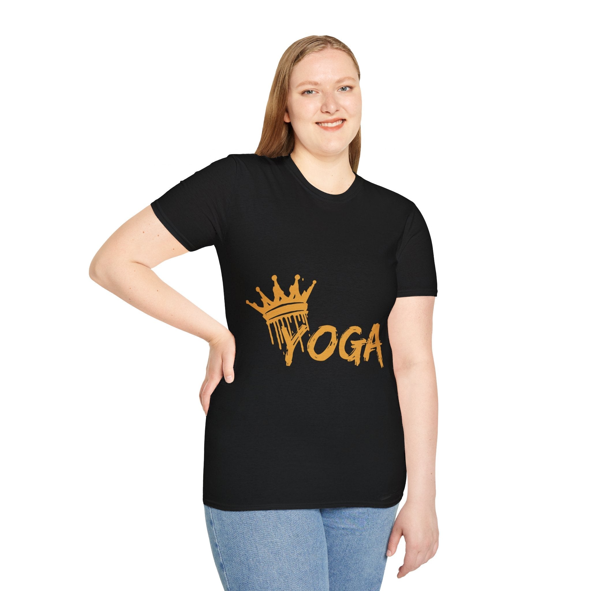 Crown Yoga - Unisex Softstyle T-Shirt by Yogini Italy