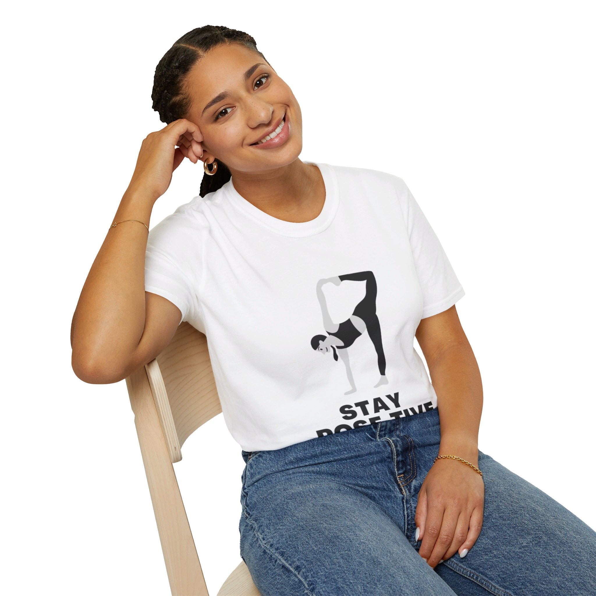 STAY POSE-TIVE - Unisex Softstyle T-Shirt by Yogini Italy