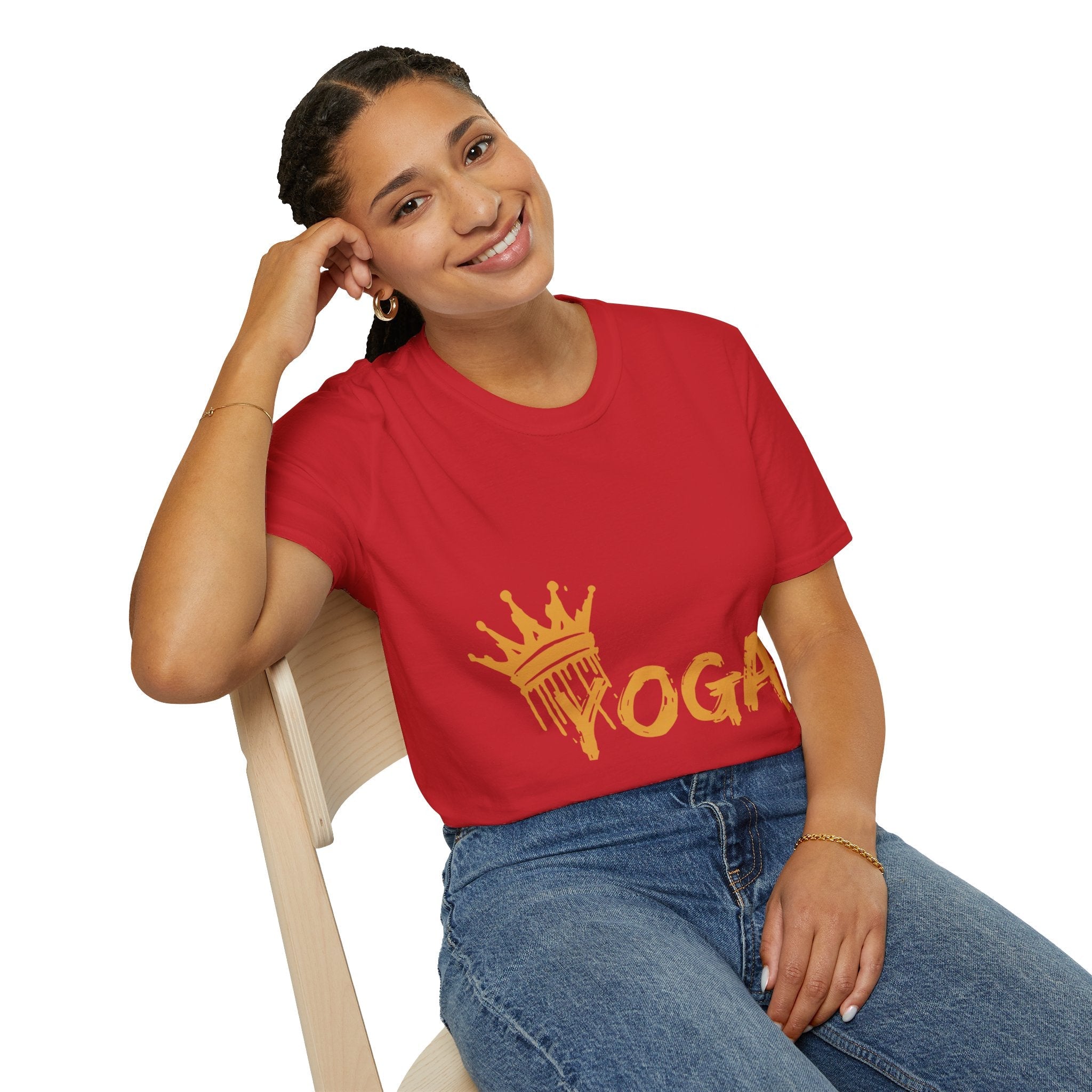 Crown Yoga - Unisex Softstyle T-Shirt by Yogini Italy