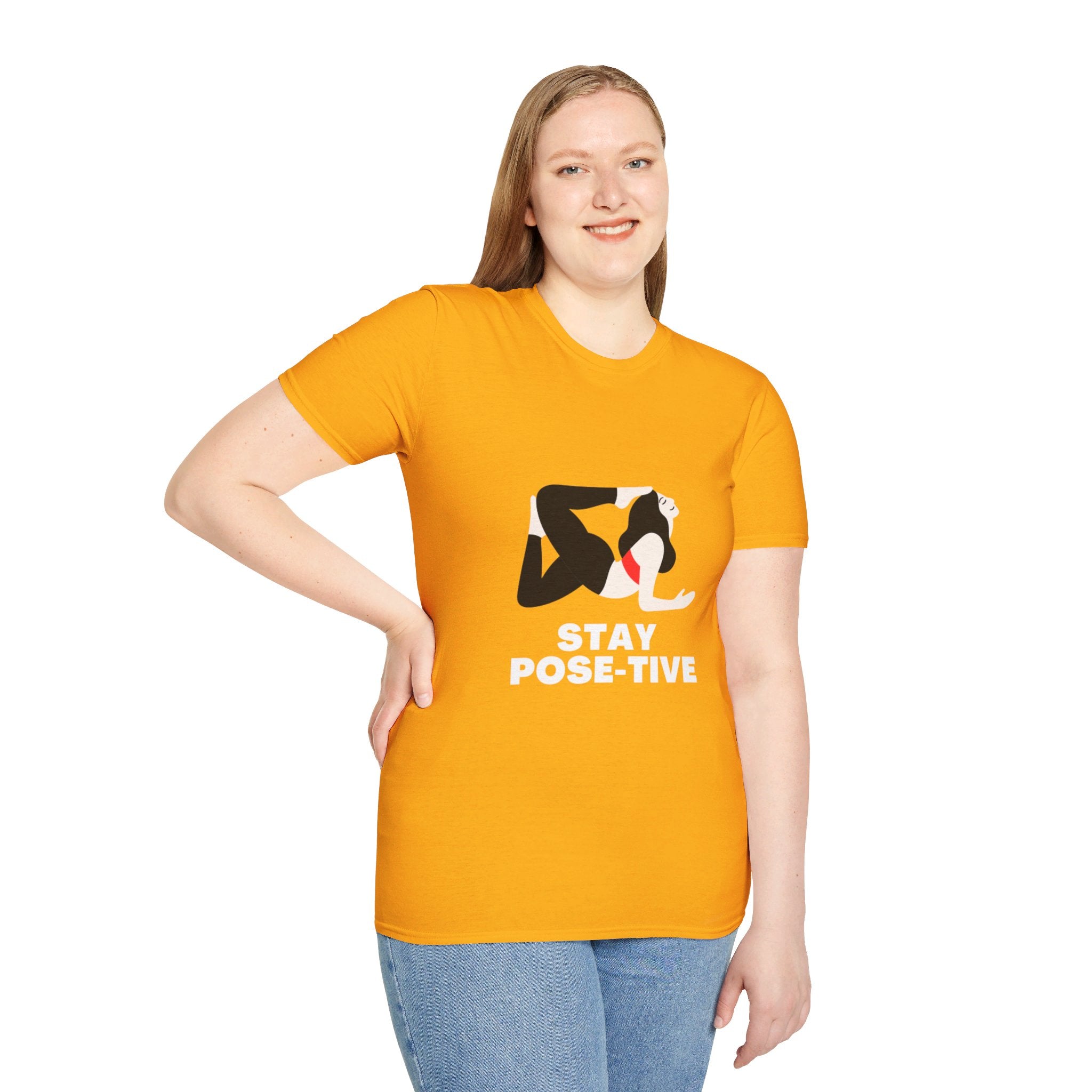 STAY POSE-TIVE - Unisex Softstyle T-Shirt by Yogini Italy