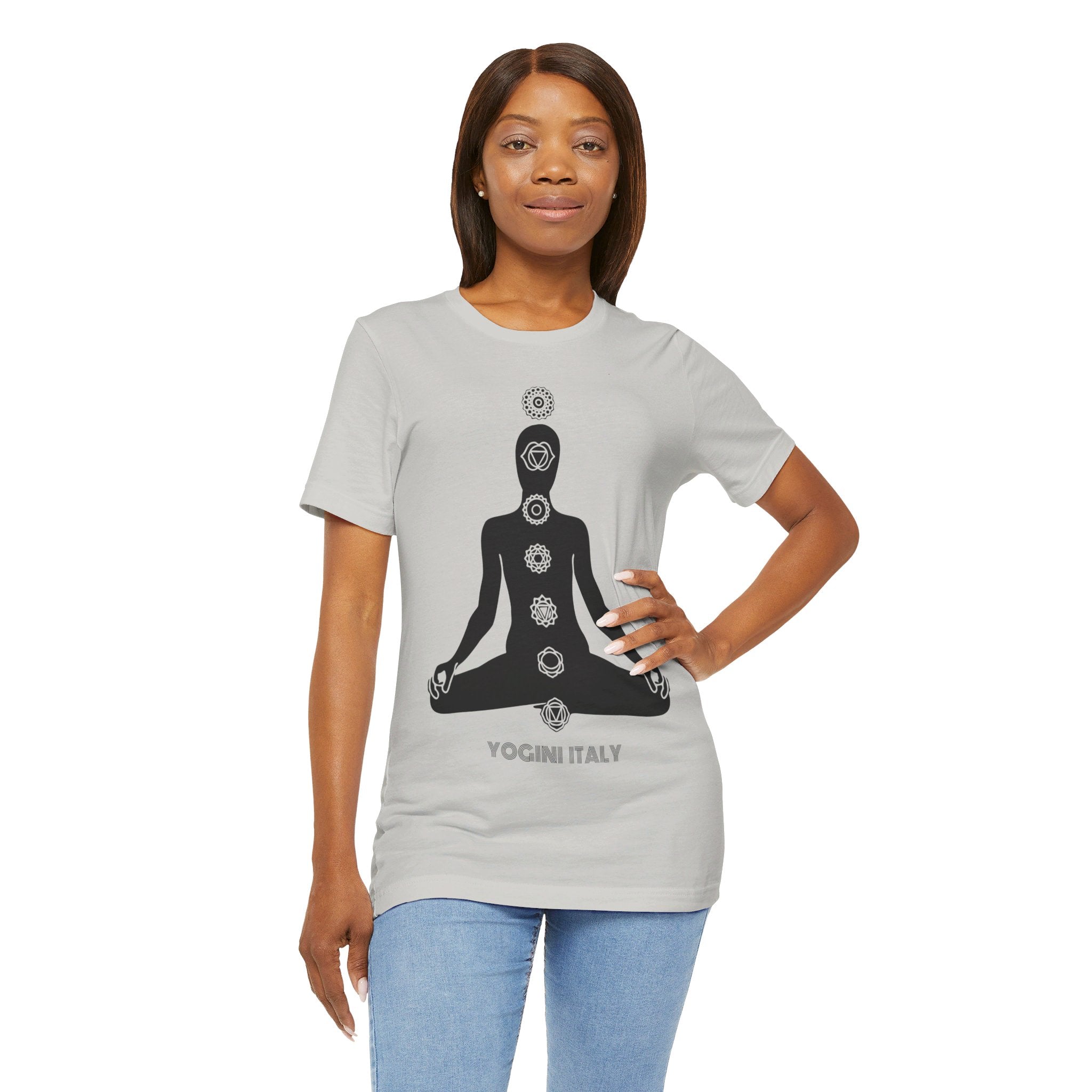 Active Chakra Yoga - Unisex Jersey Short Sleeve Tee by Yogini Italy