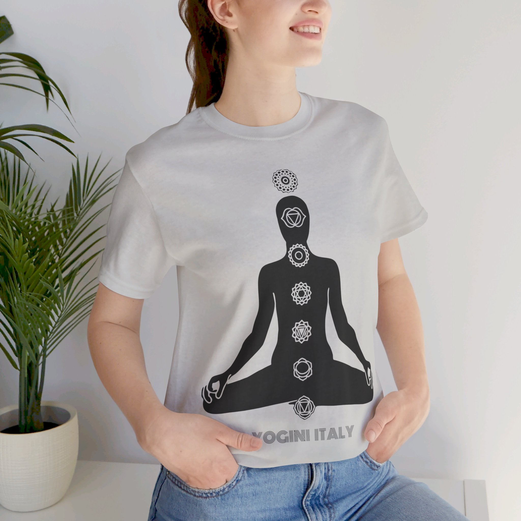 Active Chakra Yoga - Unisex Jersey Short Sleeve Tee by Yogini Italy