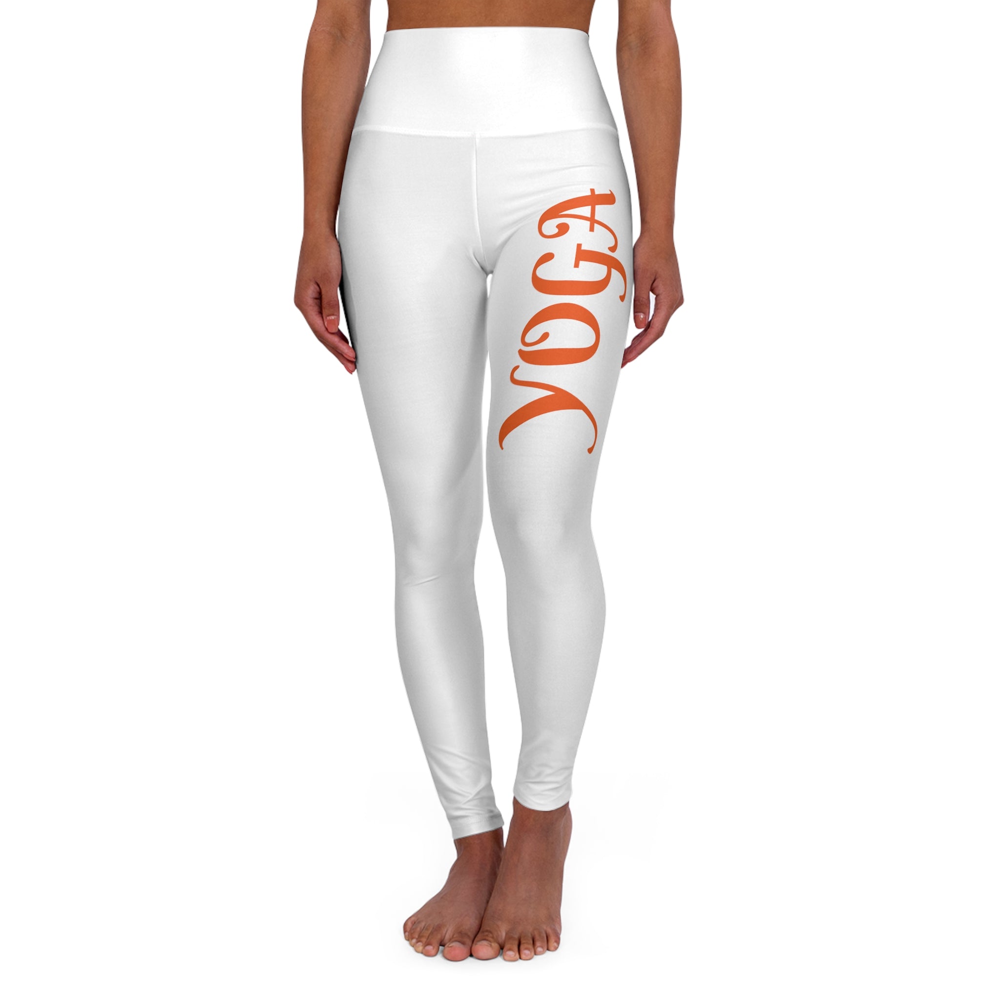 High Waisted Yoga Leggings (AOP) BY YOGINI ITALY