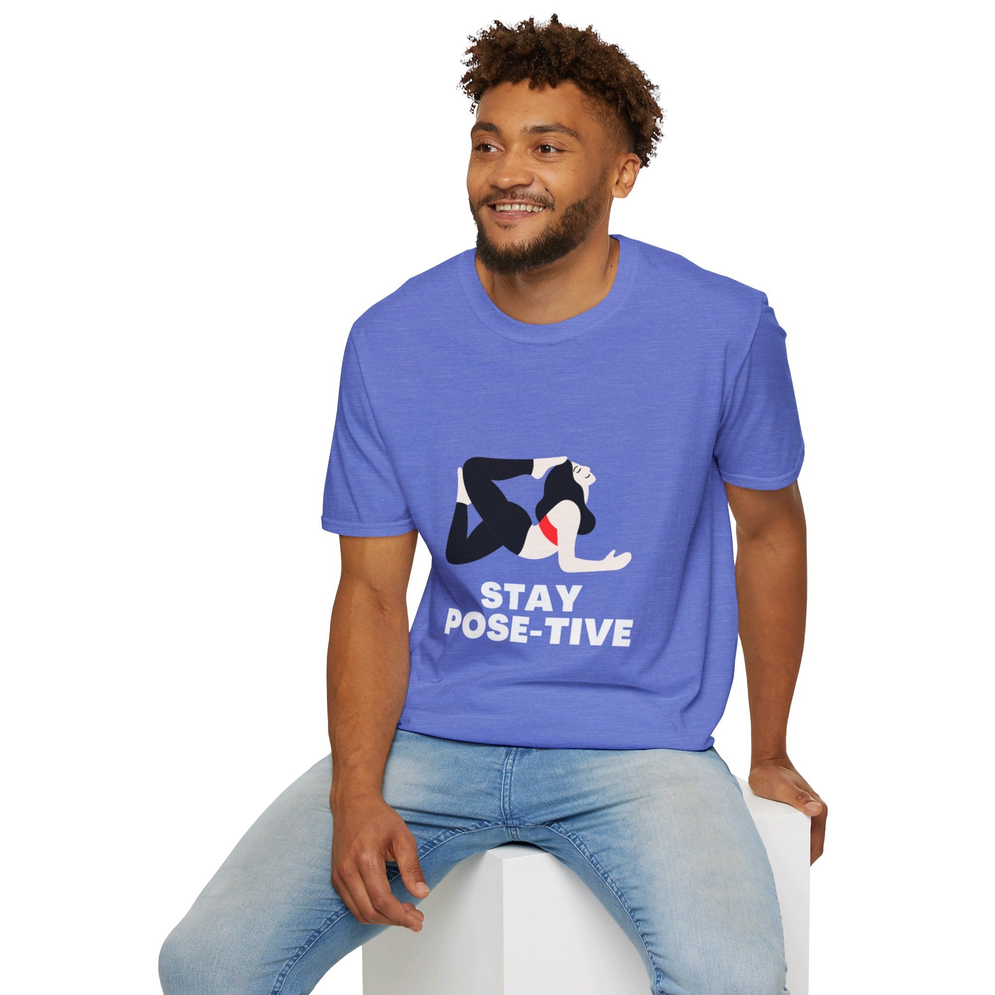 STAY POSE-TIVE - Unisex Softstyle T-Shirt by Yogini Italy