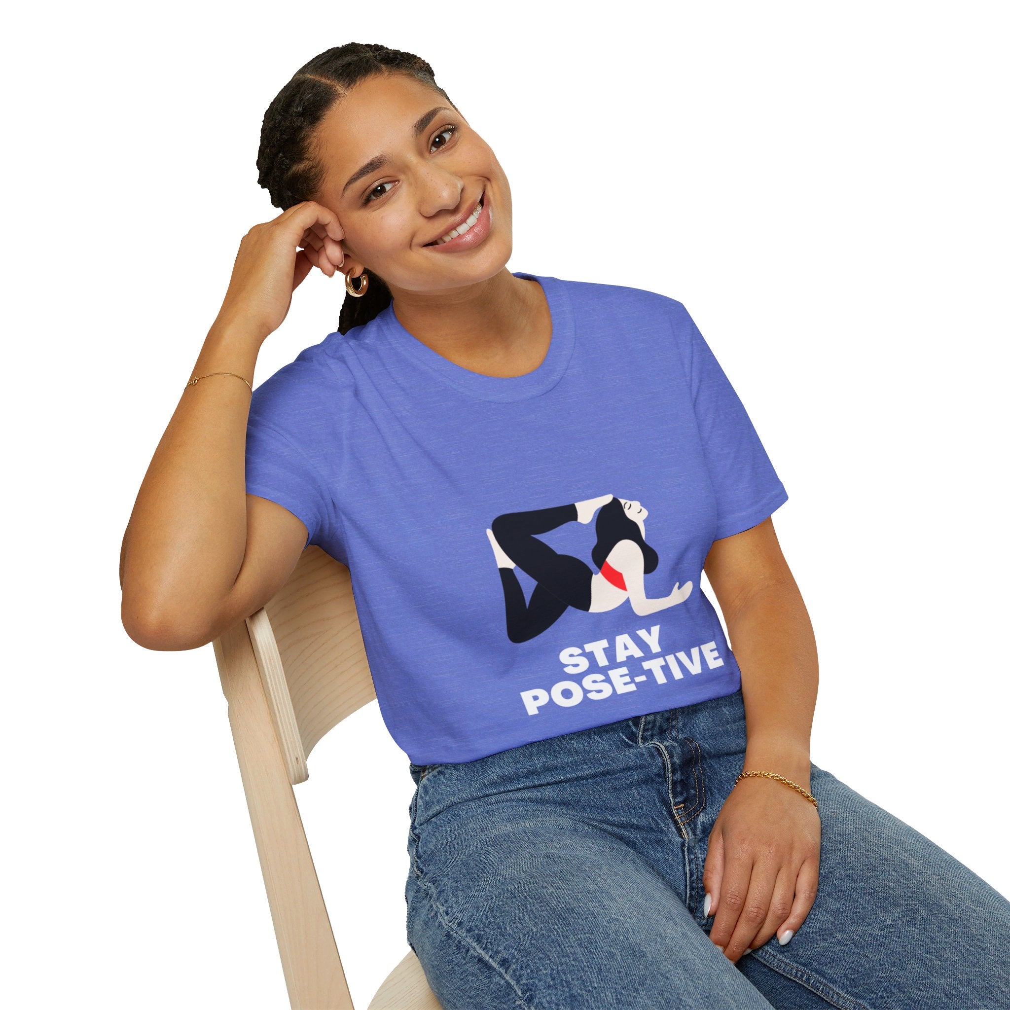 STAY POSE-TIVE - Unisex Softstyle T-Shirt by Yogini Italy