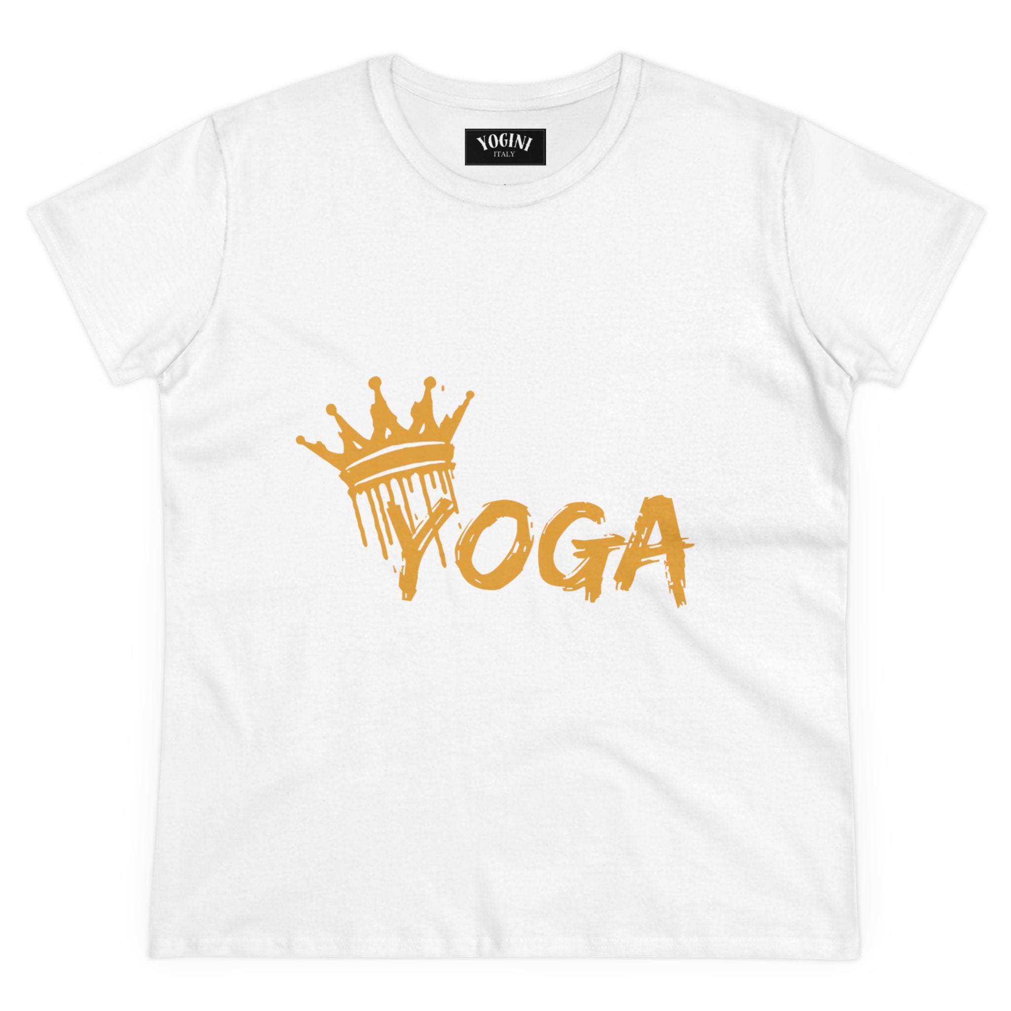 Crown Yoga -  Women's Midweight Cotton Tee by Yogini Italy