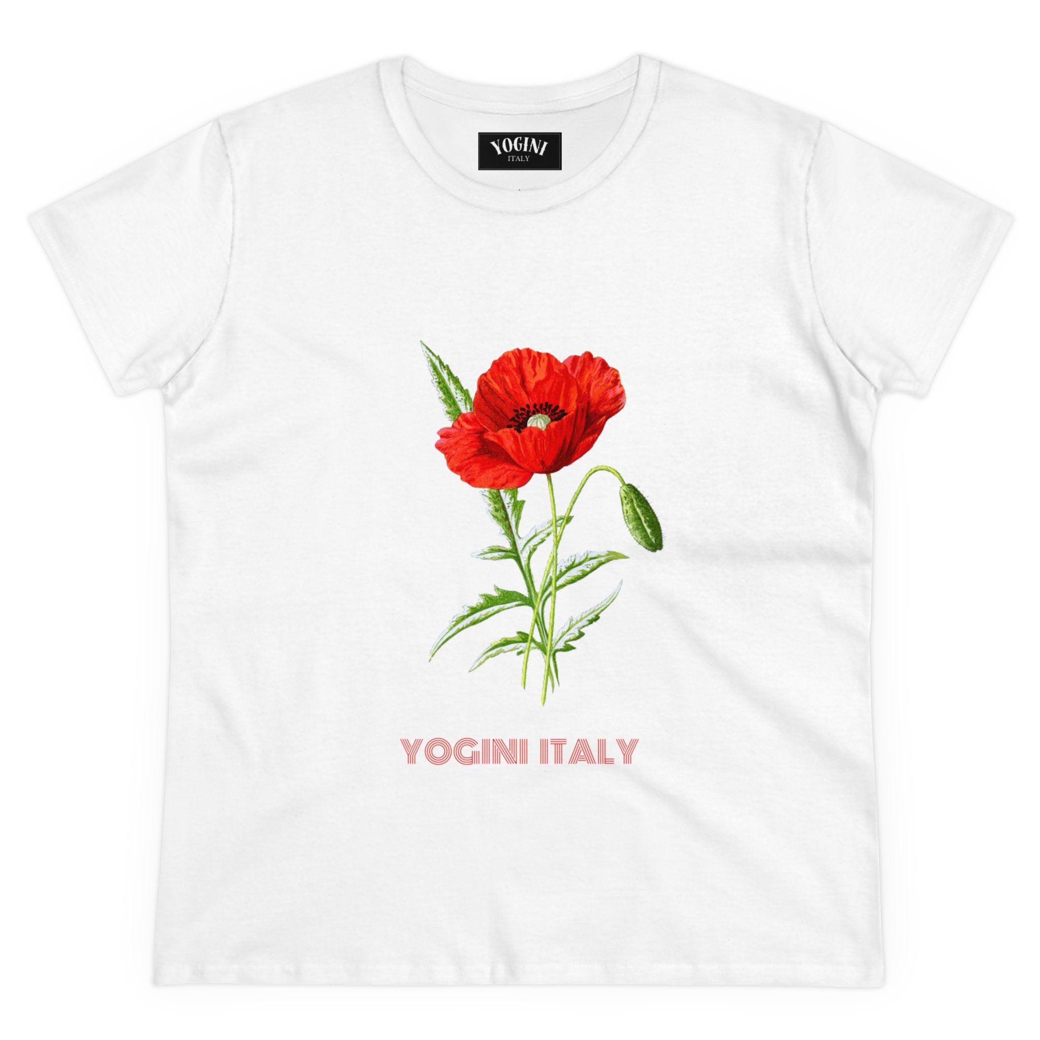 Poppy - Women's Midweight Cotton Tee by Yogini Italy