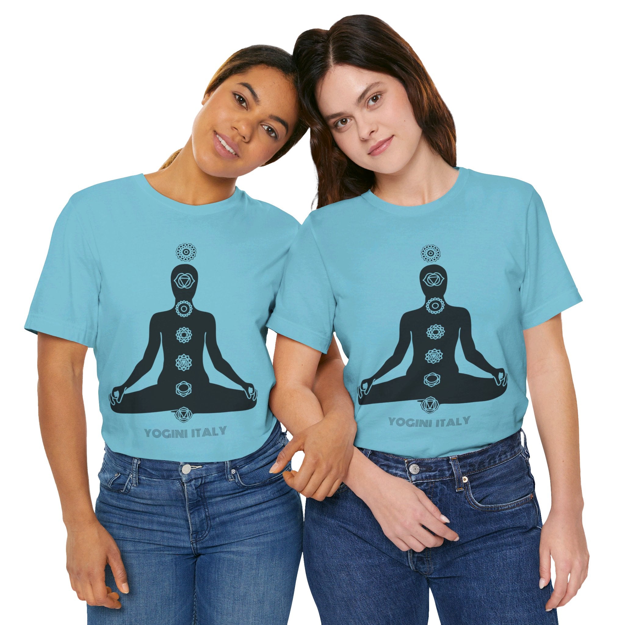 Active Chakra Yoga - Unisex Jersey Short Sleeve Tee by Yogini Italy