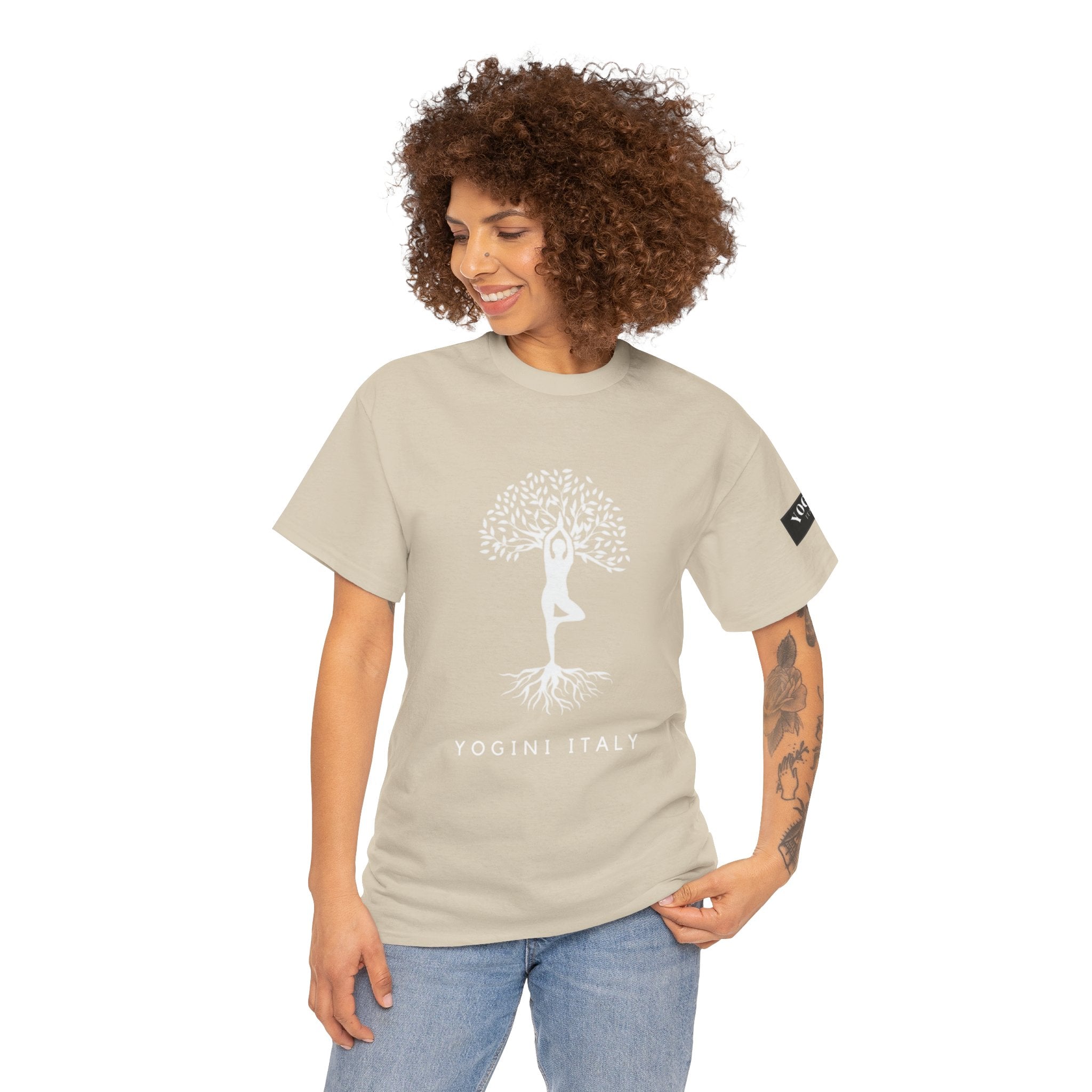 Awesome Yoga Unisex Heavy Cotton Tee by Yogini Italy