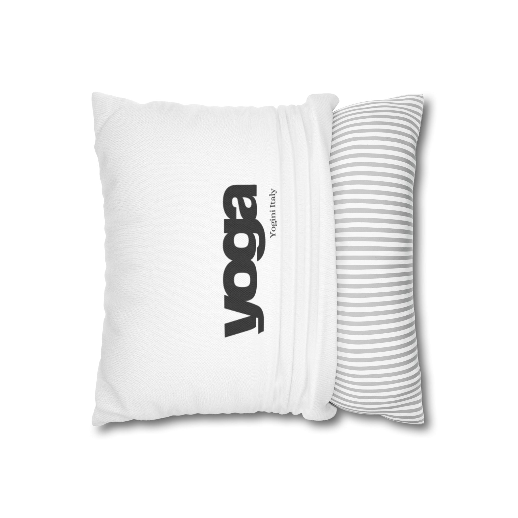 Yoga Spun Polyester Square Pillowcase by yogini italy