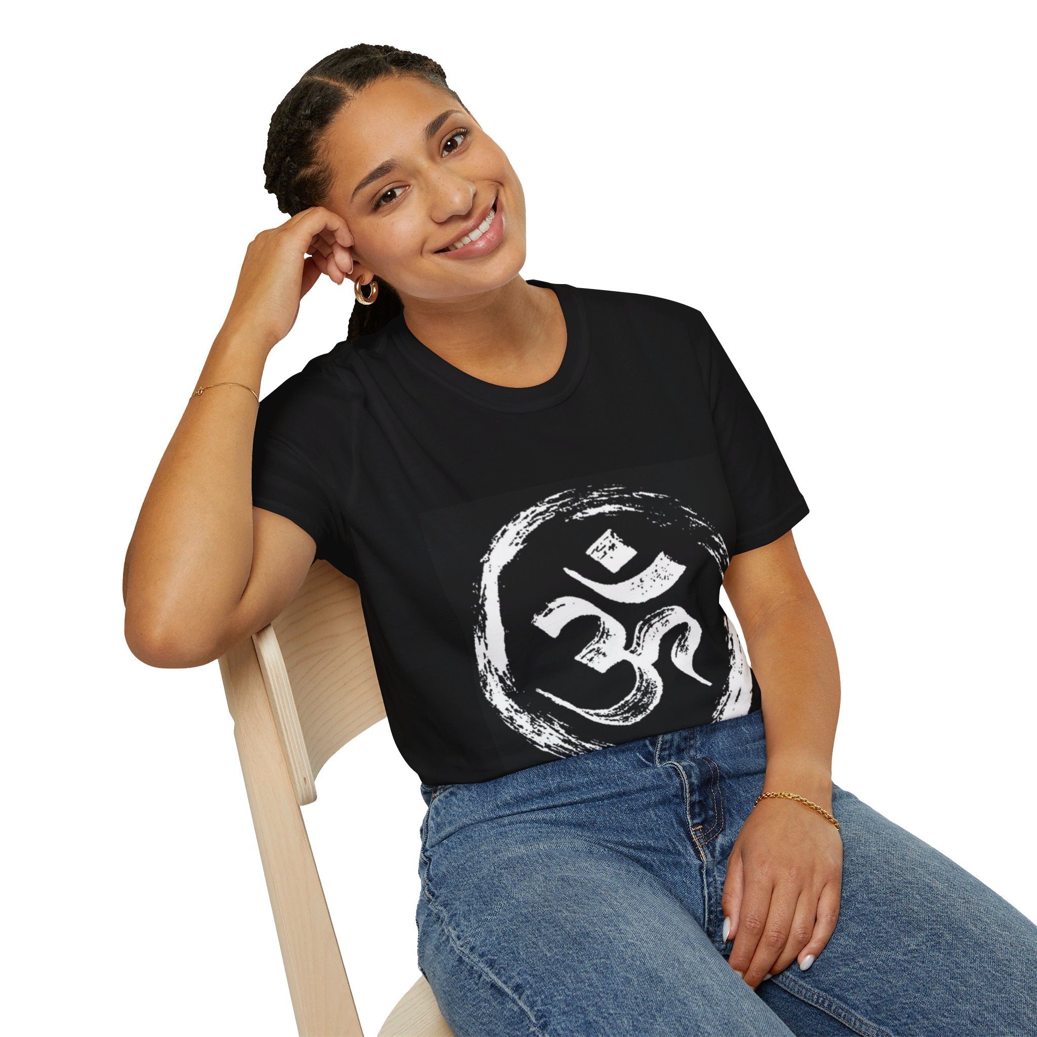 Om Yoga Unisex Softstyle T-Shirt by Yogini Italy