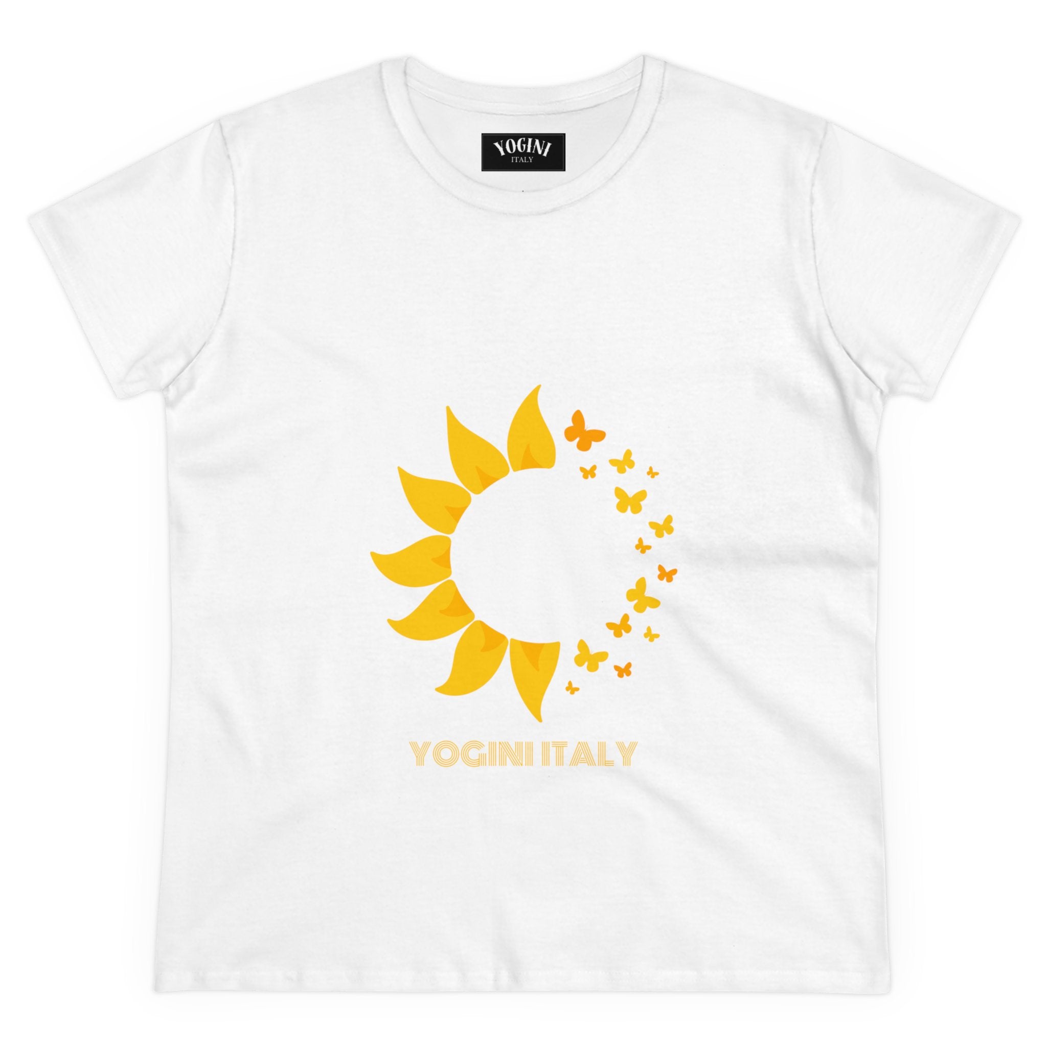 Sunflower - Women's Midweight Cotton Tee by Yogini Italy