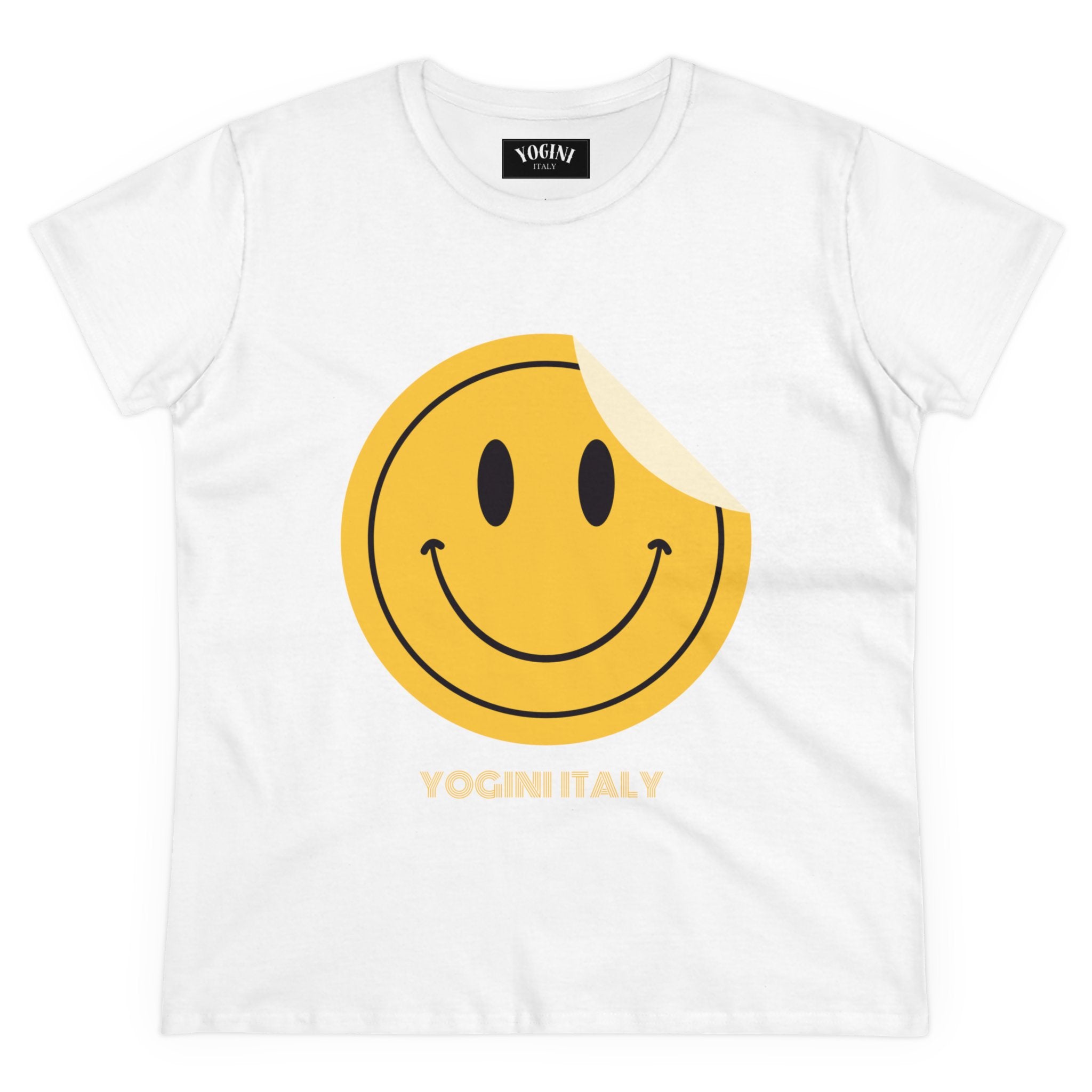 Smile - Women's Midweight Cotton Tee by Yogini Italy