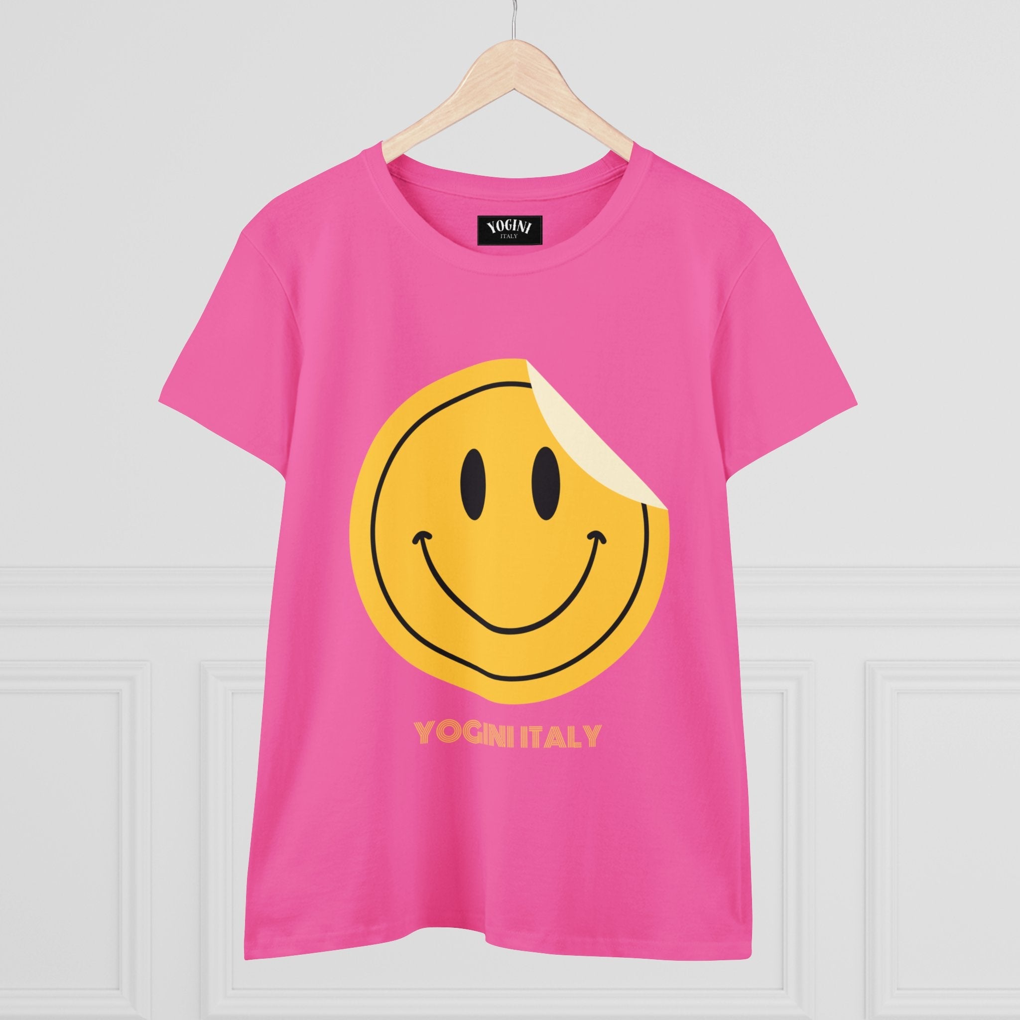 Smile - Women's Midweight Cotton Tee by Yogini Italy