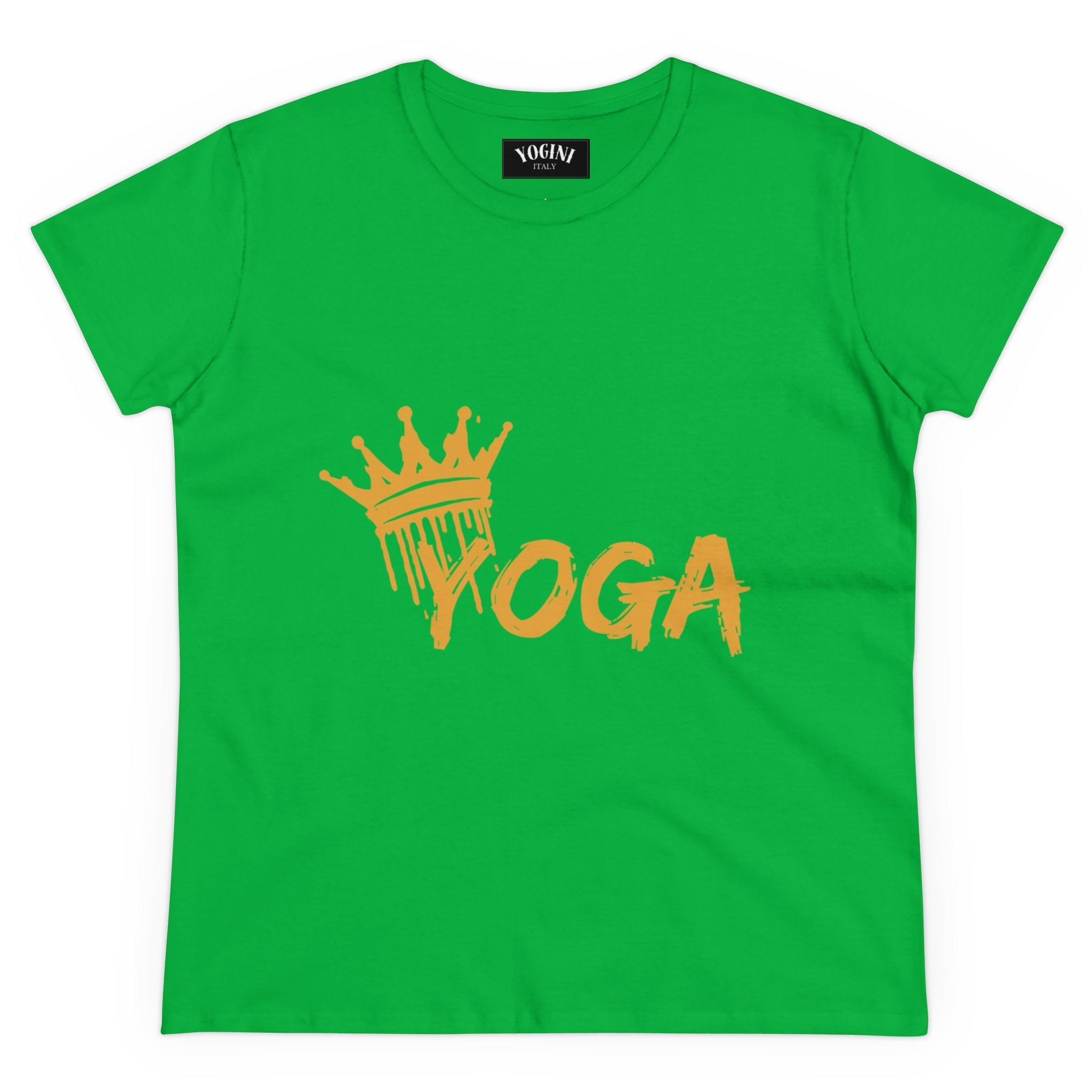 Crown Yoga -  Women's Midweight Cotton Tee by Yogini Italy