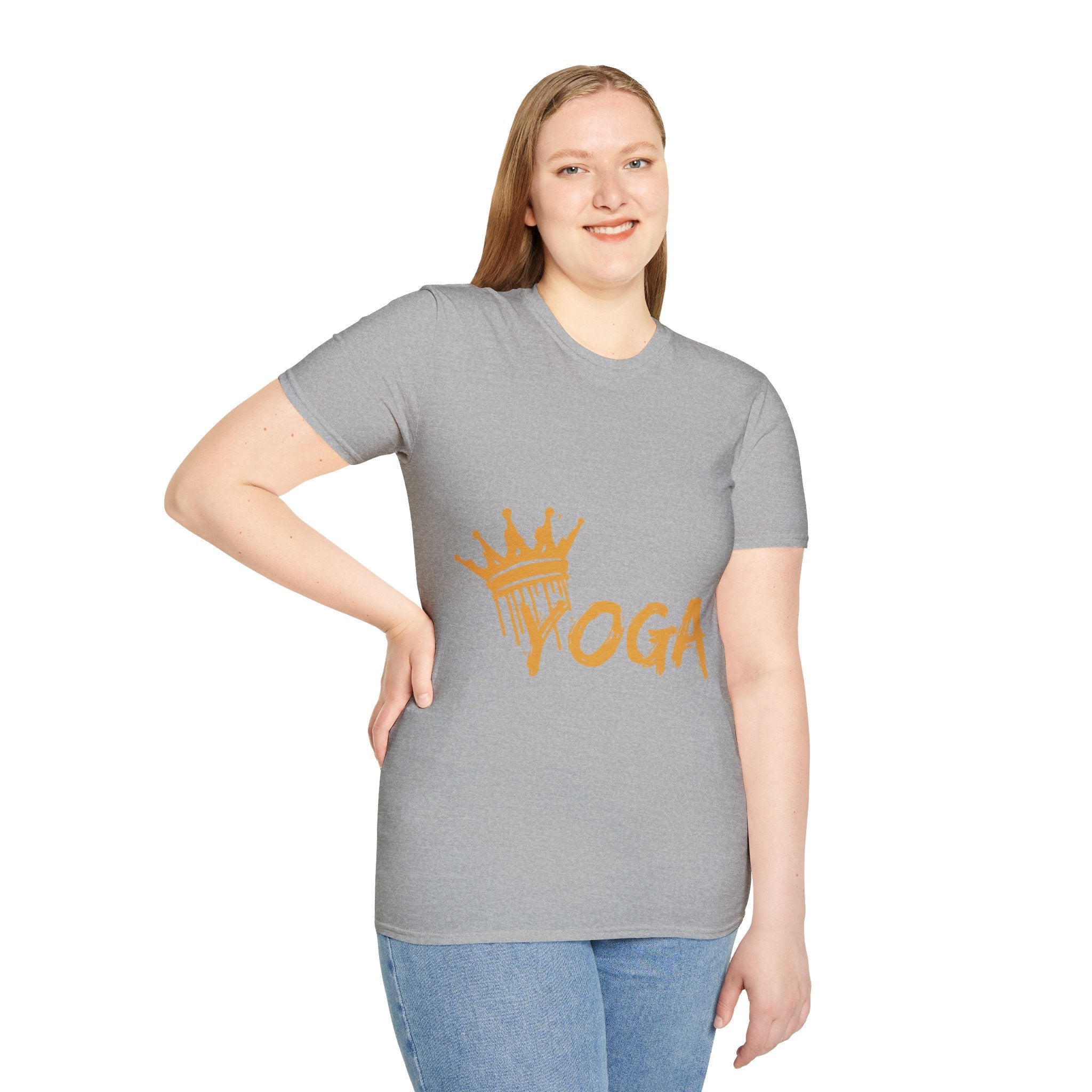 Crown Yoga - Unisex Softstyle T-Shirt by Yogini Italy