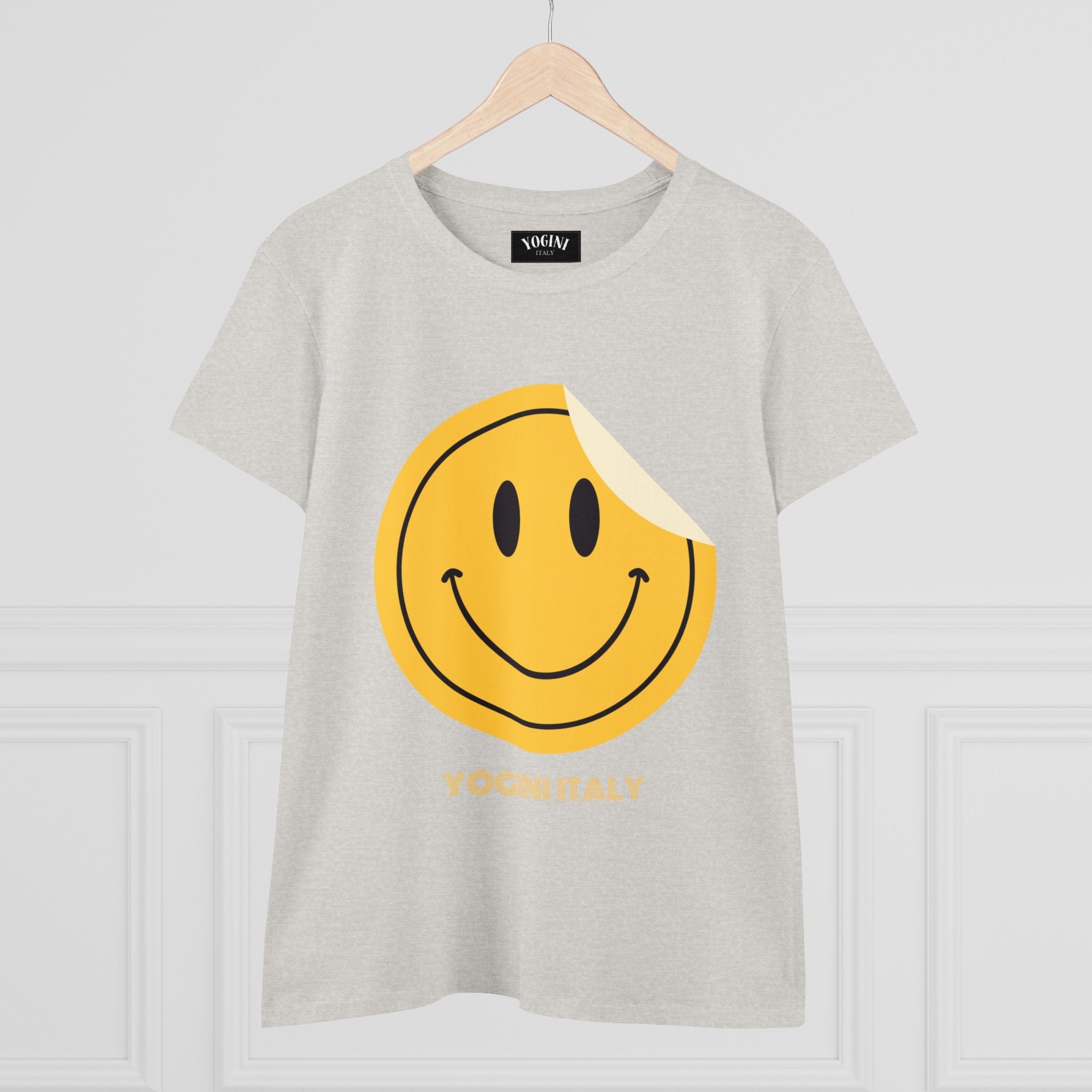 Smile - Women's Midweight Cotton Tee by Yogini Italy