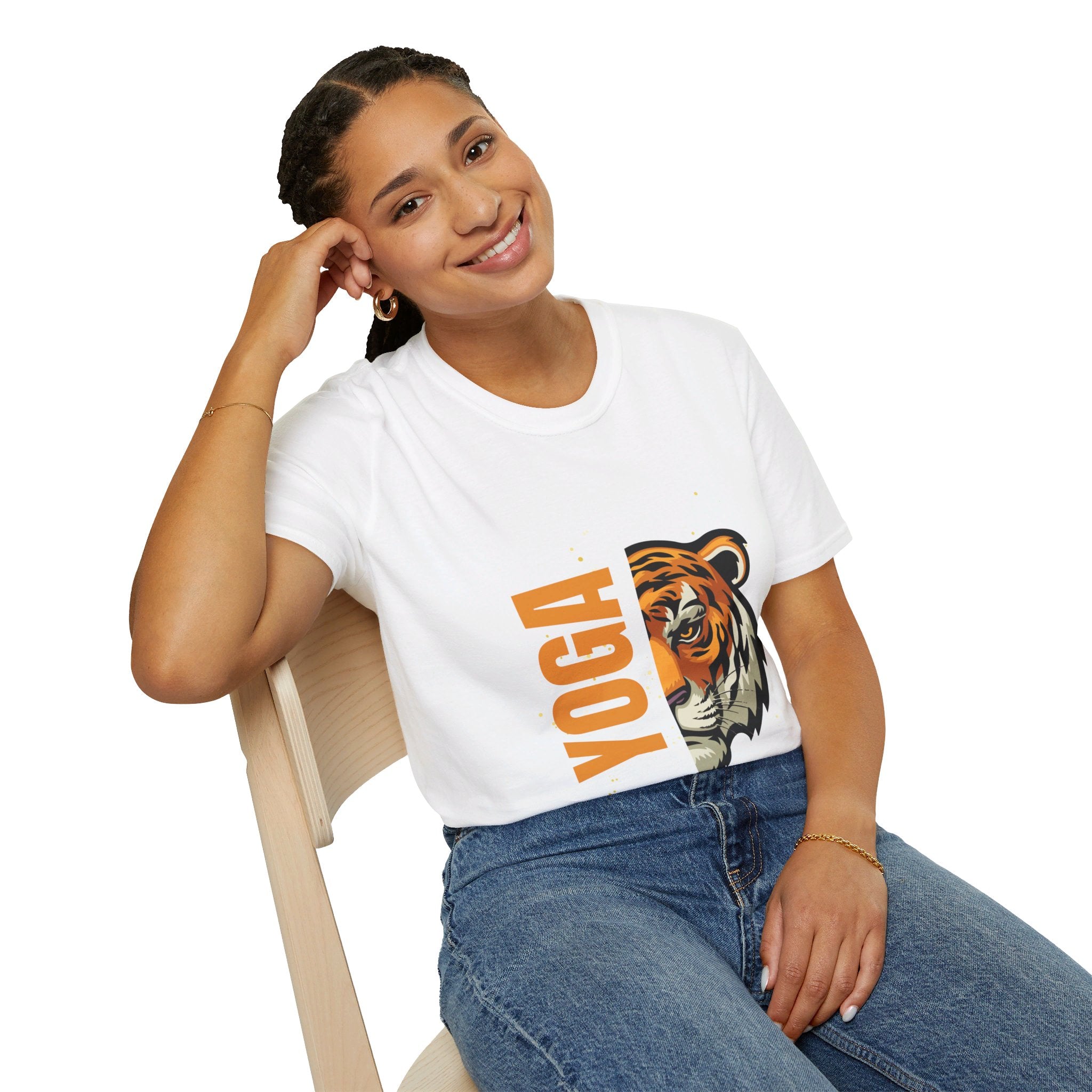 Active Tiger Yoga - Unisex Softstyle T-Shirt by Yogini Italy