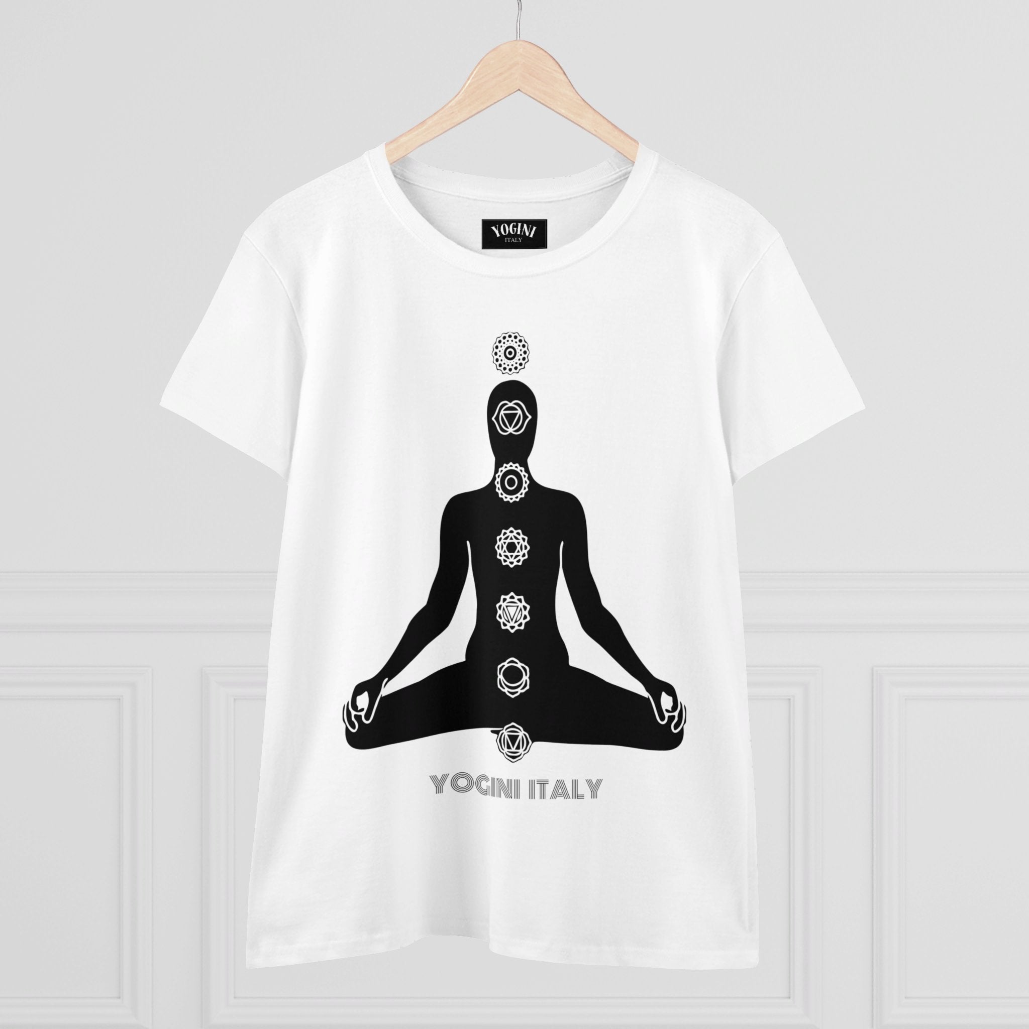 Chakra - Women's Midweight Cotton Tee by Yogini Italy