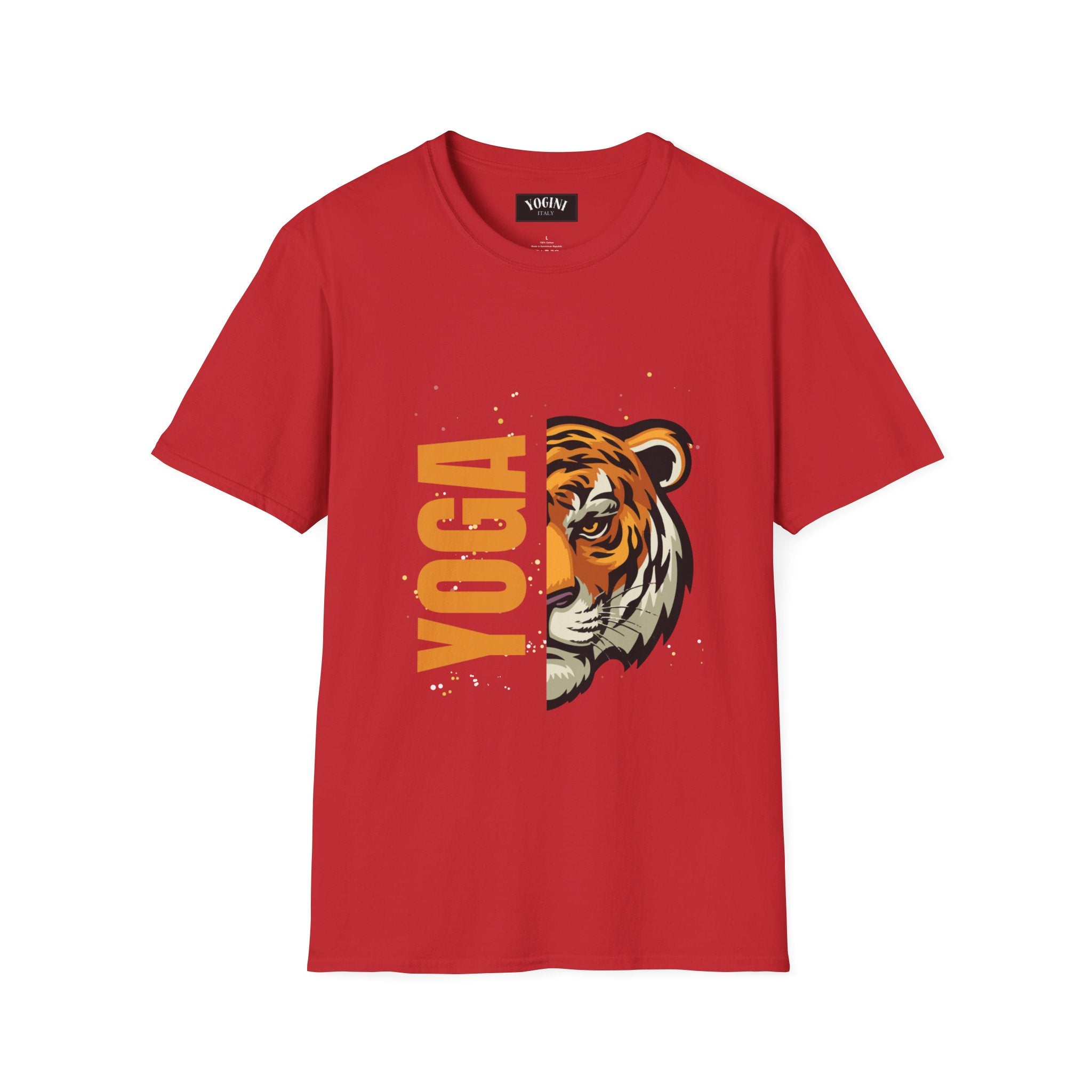 Tiger Yoga - Unisex Softstyle T-Shirt by Yogini Italy