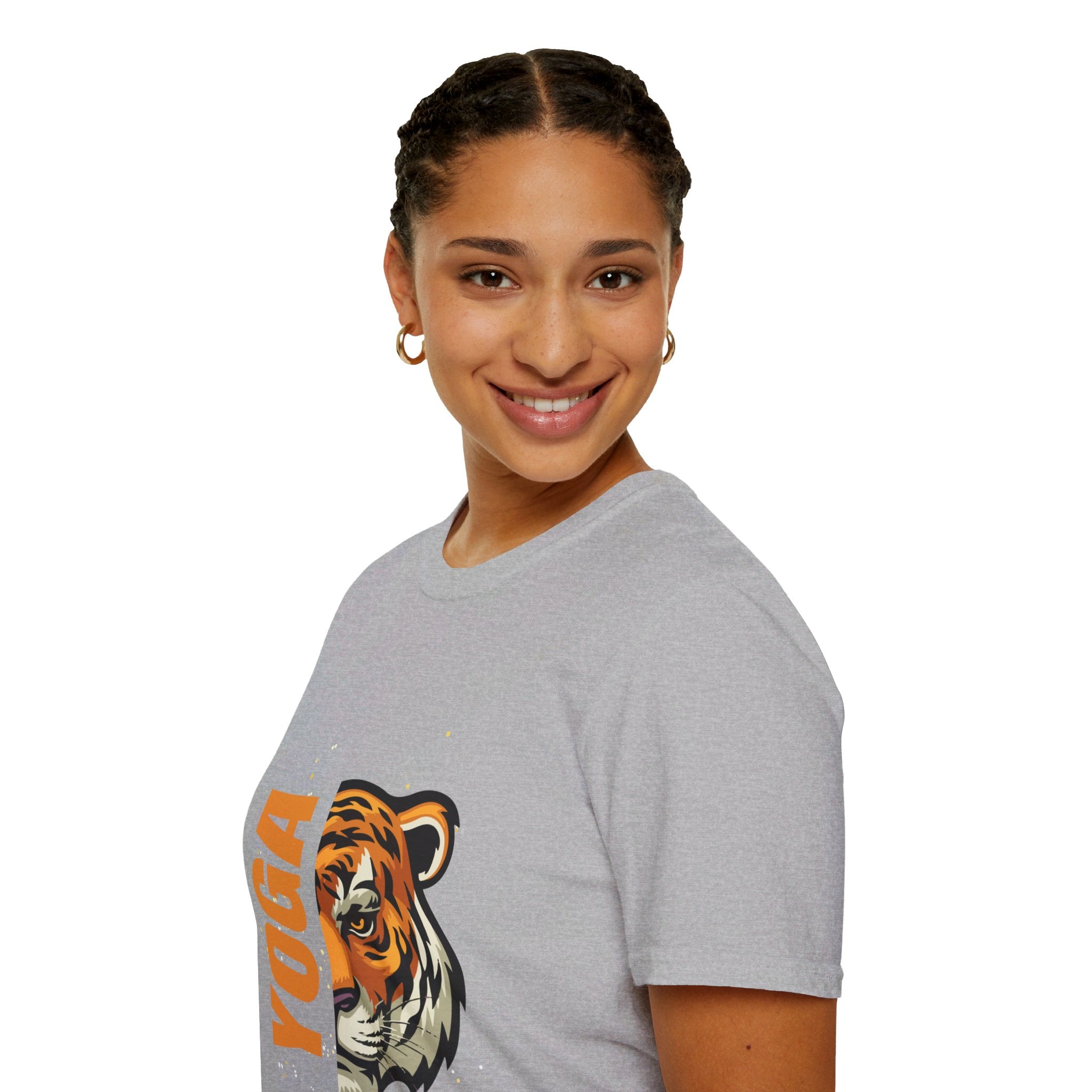 Active Tiger Yoga - Unisex Softstyle T-Shirt by Yogini Italy