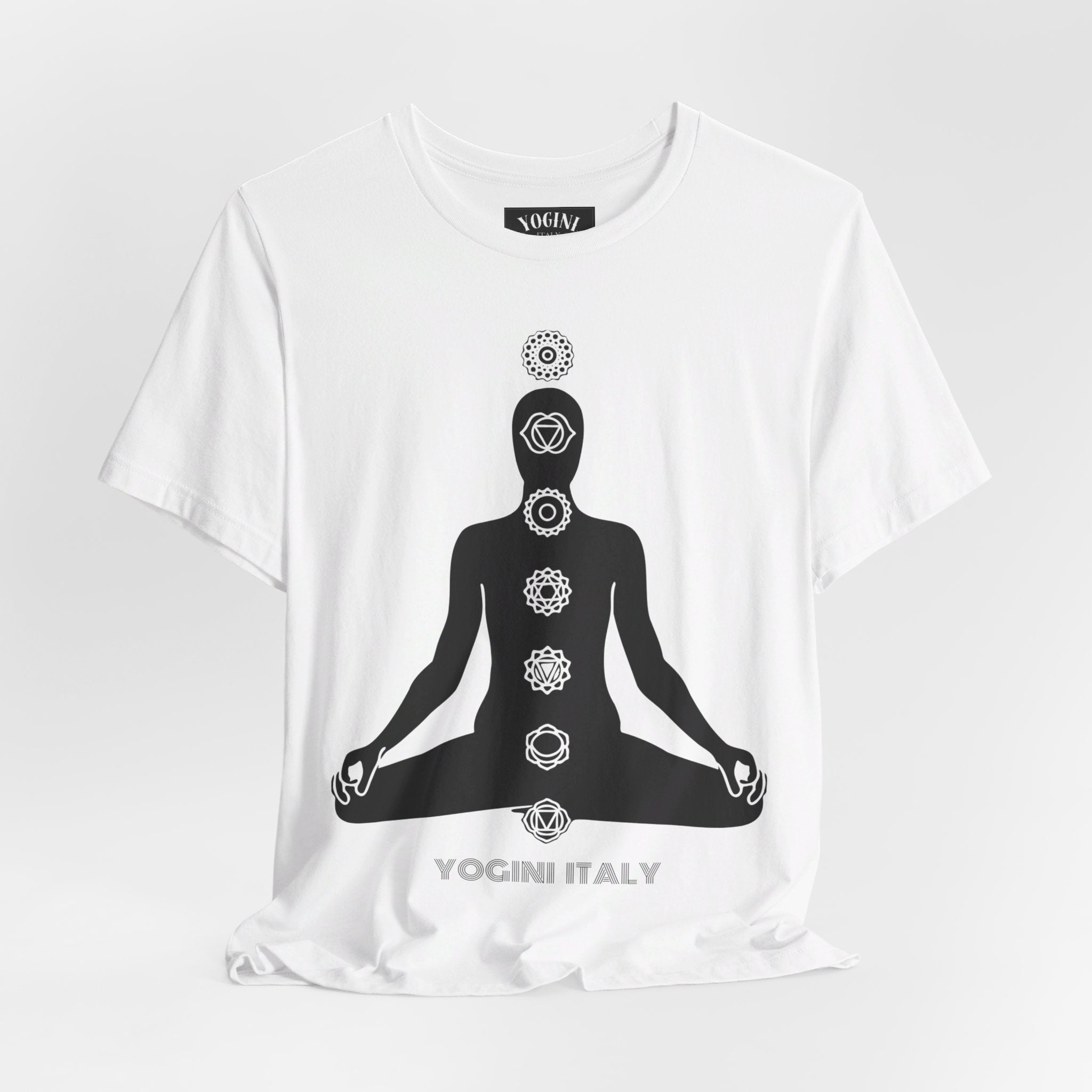 Active Chakra Yoga - Unisex Jersey Short Sleeve Tee by Yogini Italy