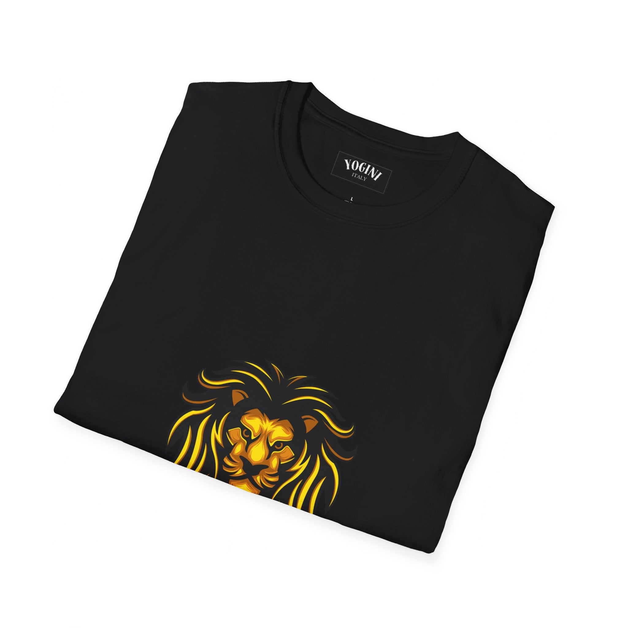 Lion Yoga - Unisex Softstyle T-Shirt by Yogini Italy