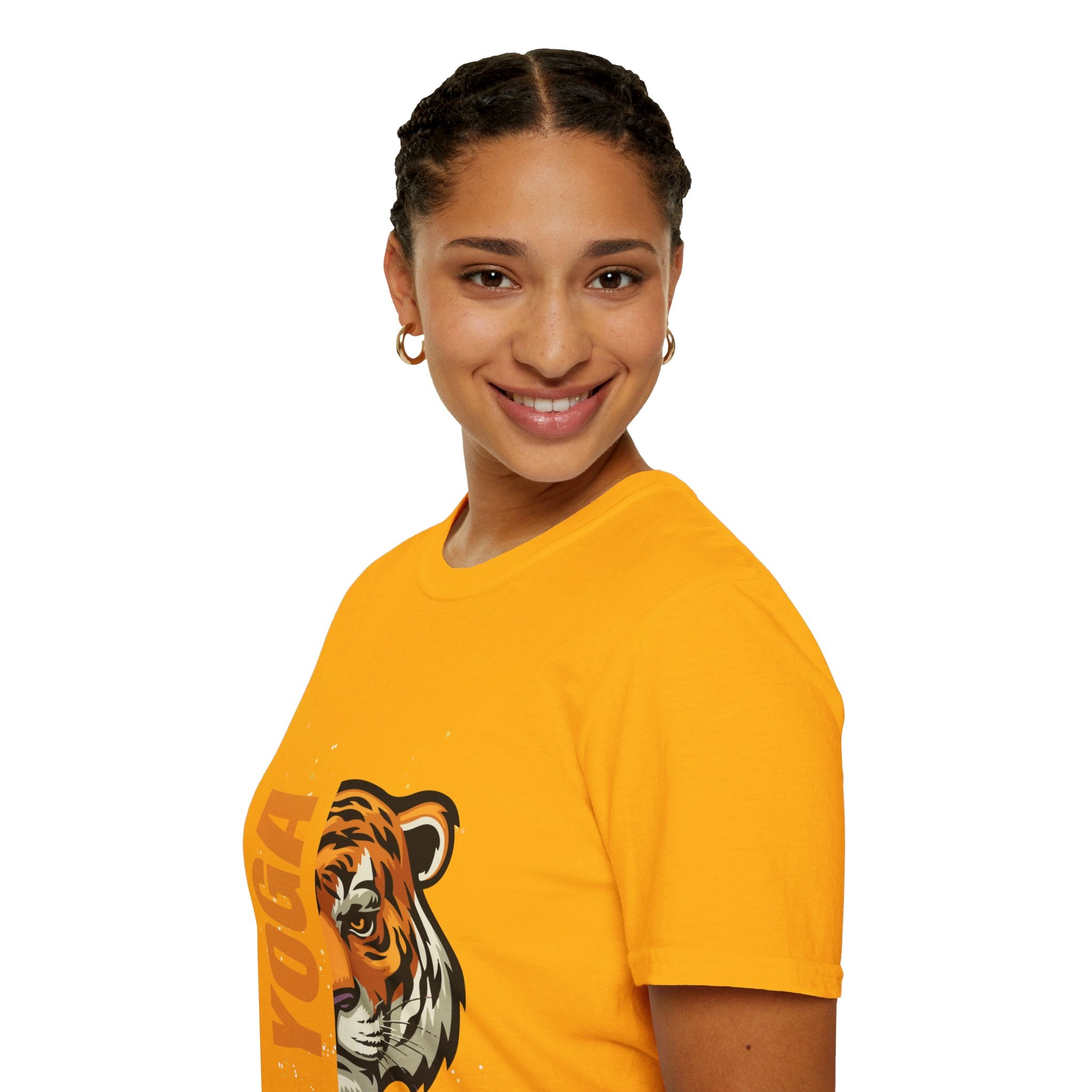 Active Tiger Yoga - Unisex Softstyle T-Shirt by Yogini Italy