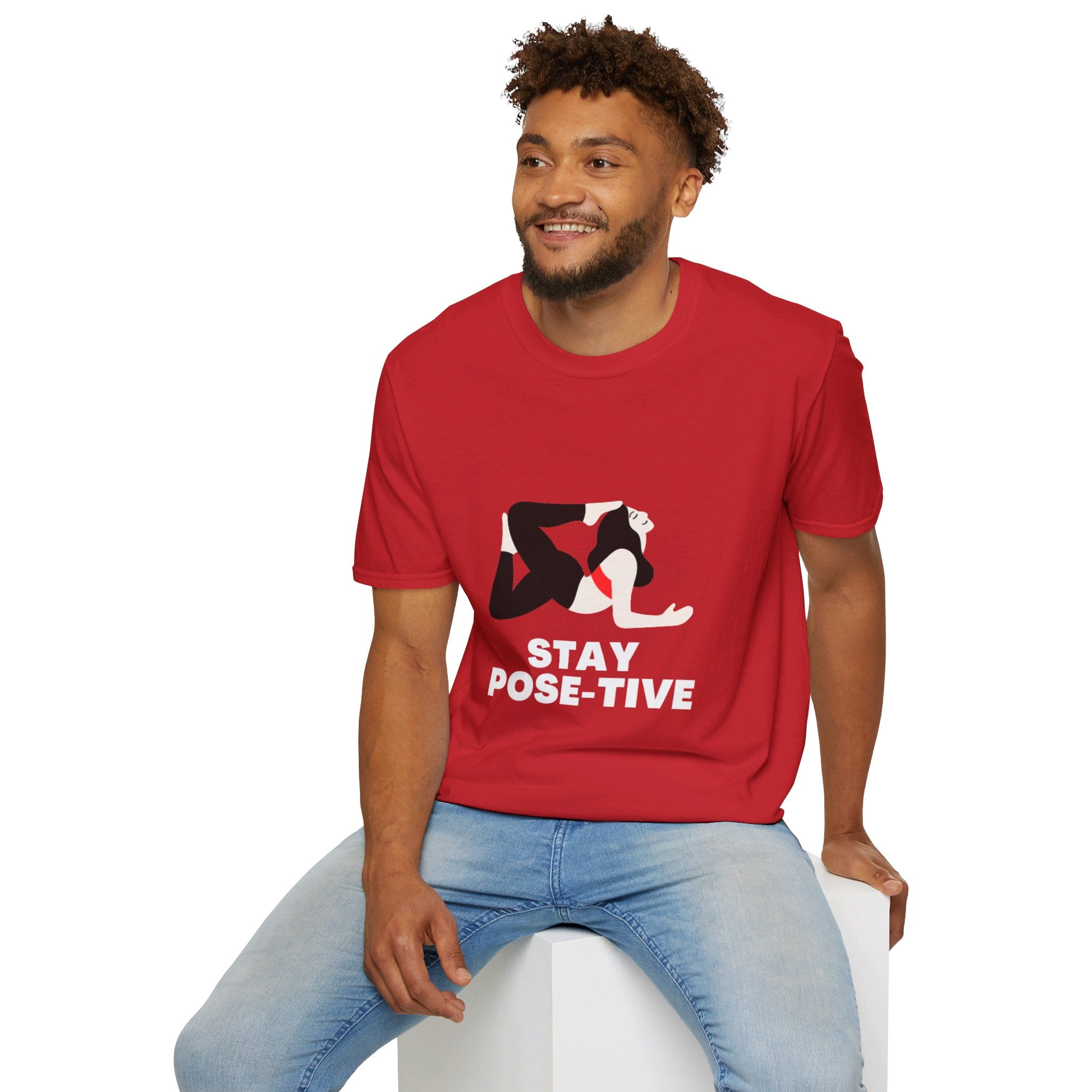 STAY POSE-TIVE - Unisex Softstyle T-Shirt by Yogini Italy