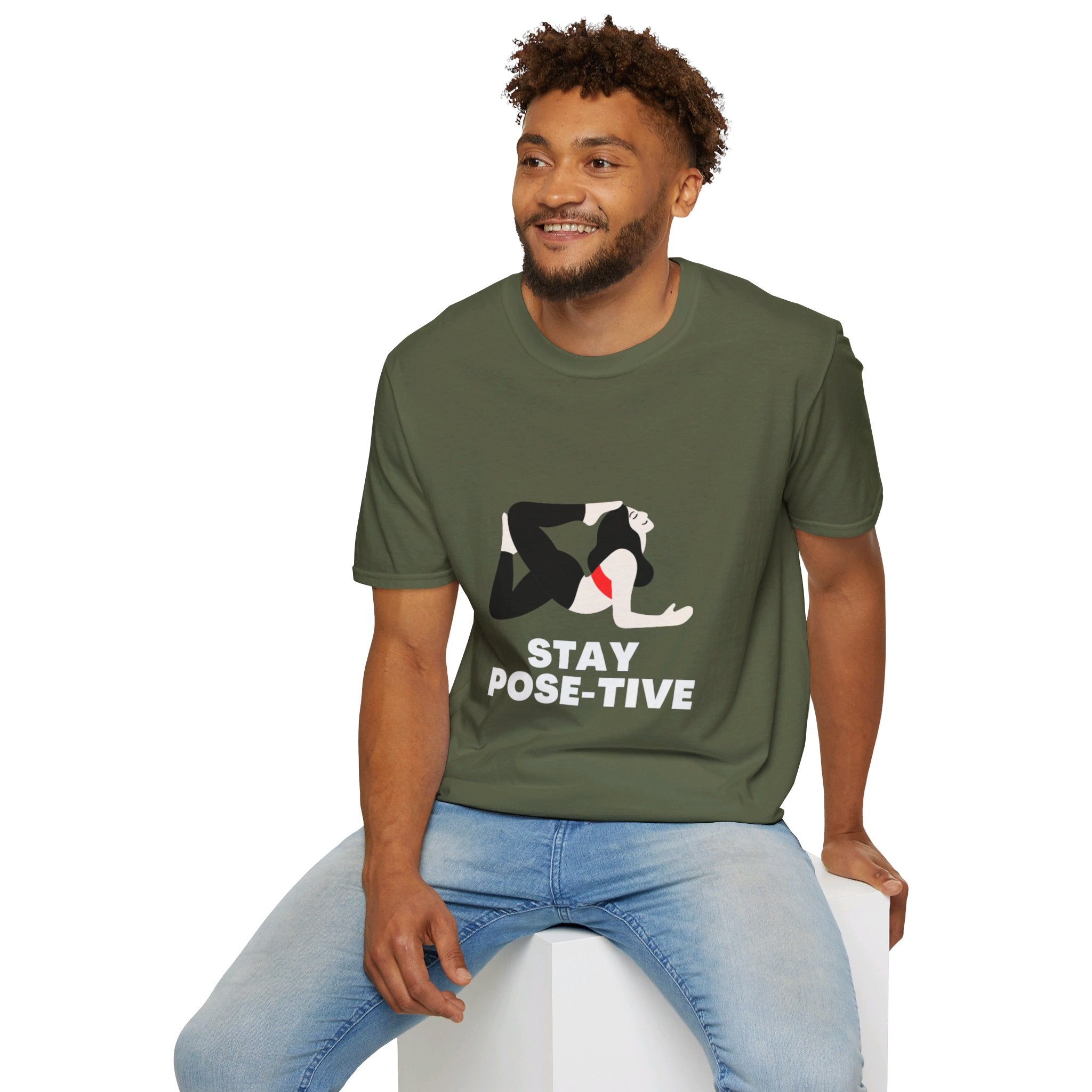 STAY POSE-TIVE - Unisex Softstyle T-Shirt by Yogini Italy