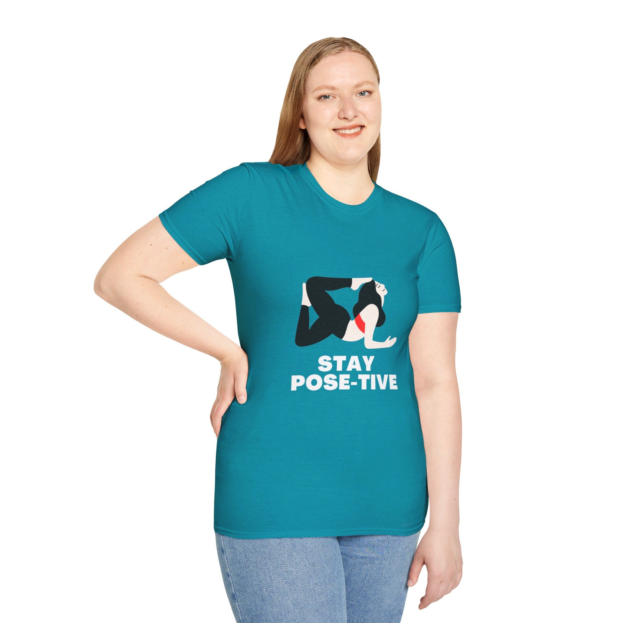 STAY POSE-TIVE - Unisex Softstyle T-Shirt by Yogini Italy