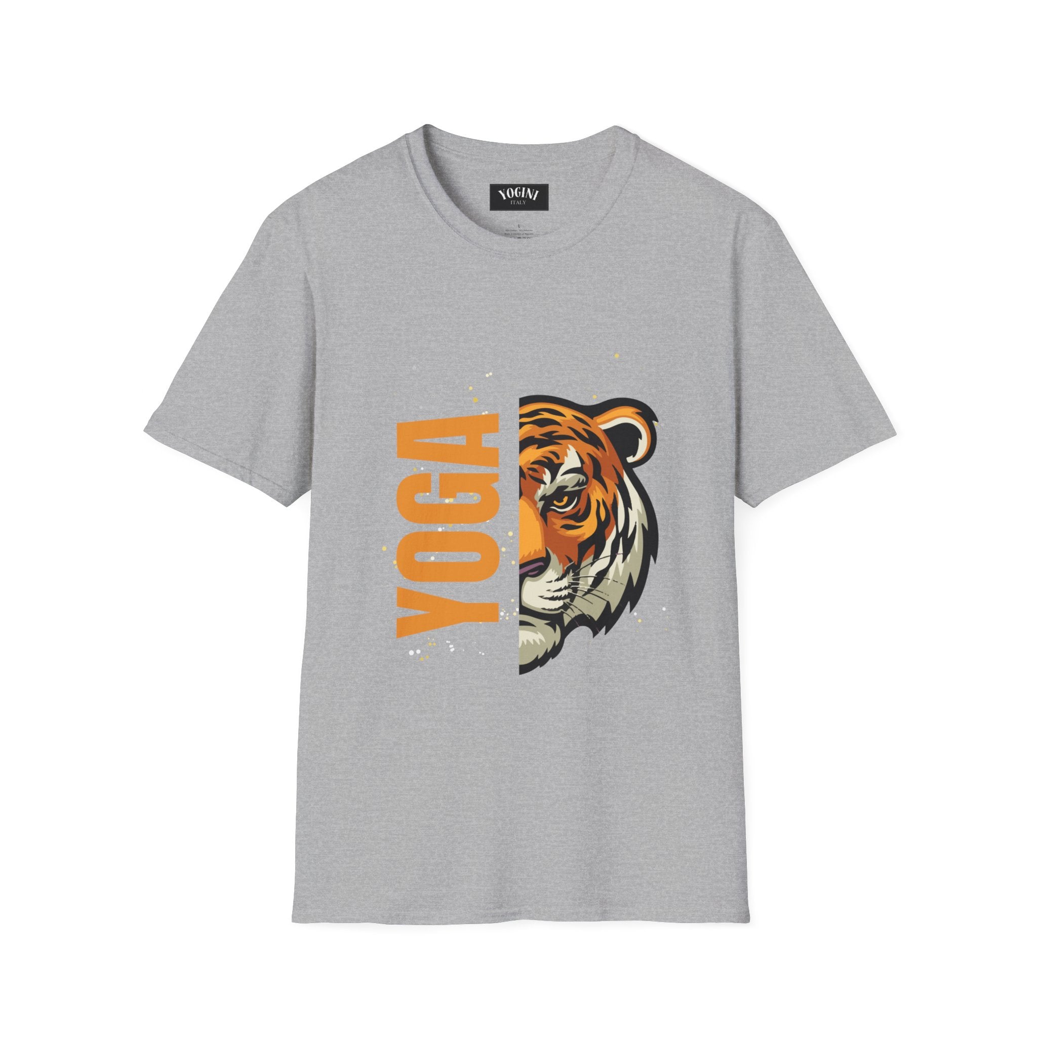 Tiger Yoga - Unisex Softstyle T-Shirt by Yogini Italy