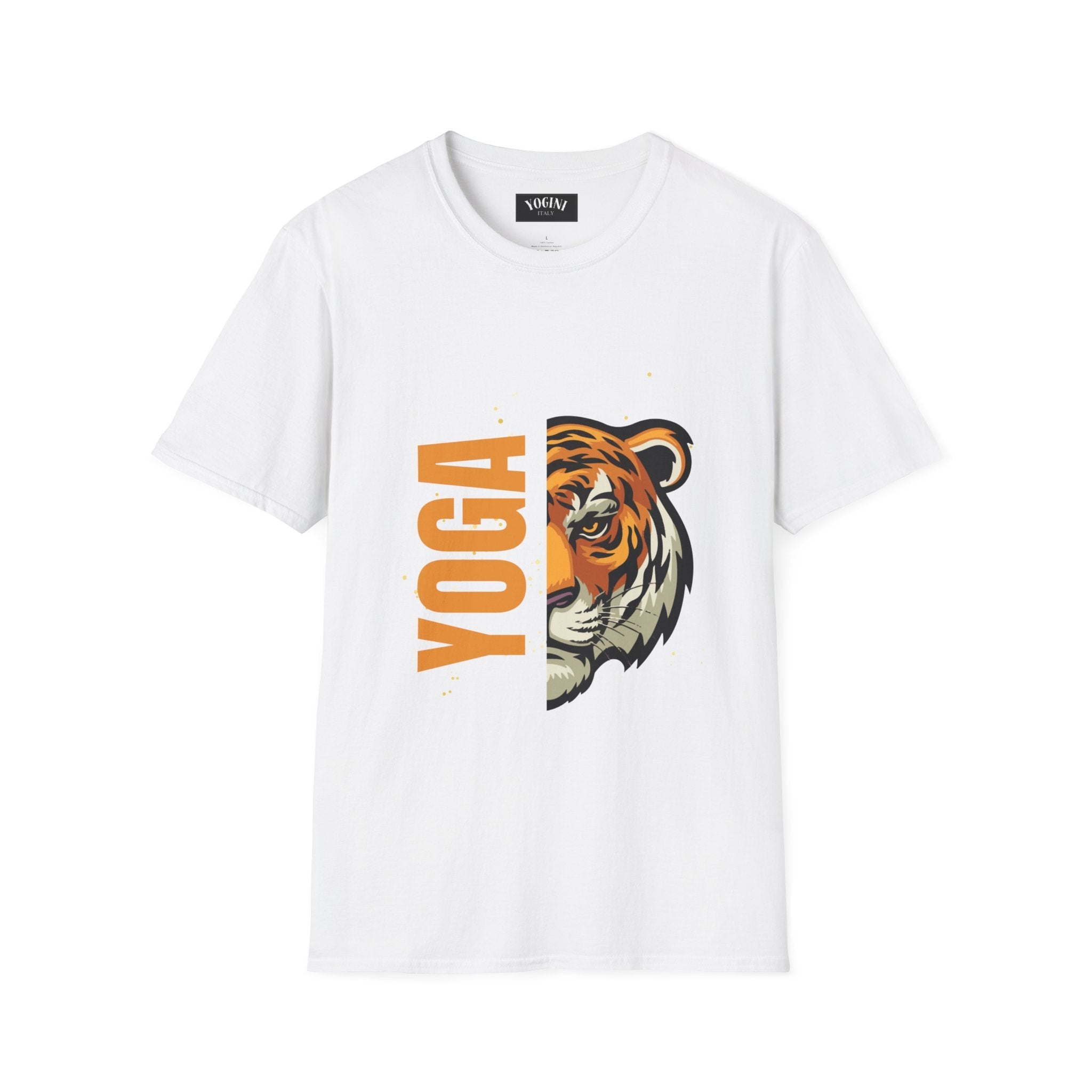 Tiger Yoga - Unisex Softstyle T-Shirt by Yogini Italy