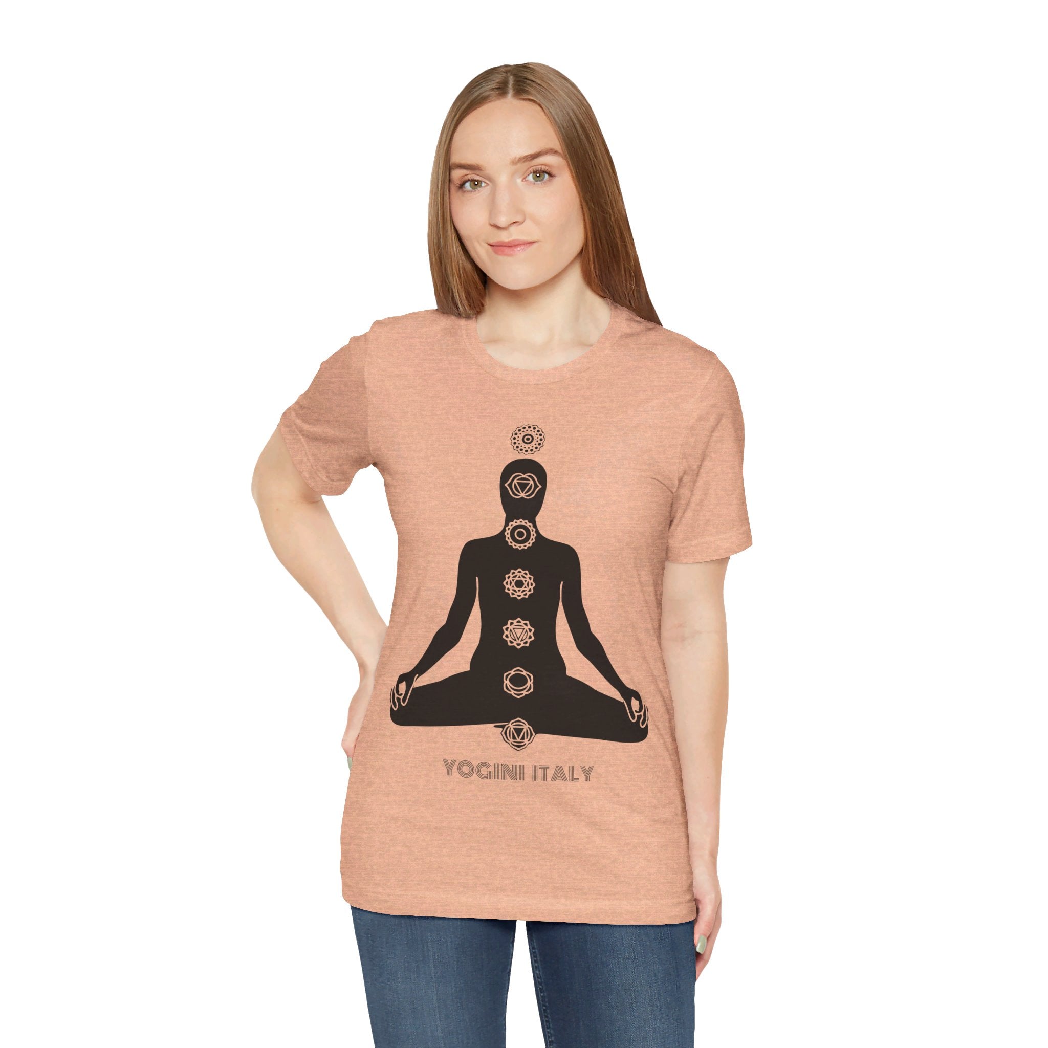 Active Chakra Yoga - Unisex Jersey Short Sleeve Tee by Yogini Italy