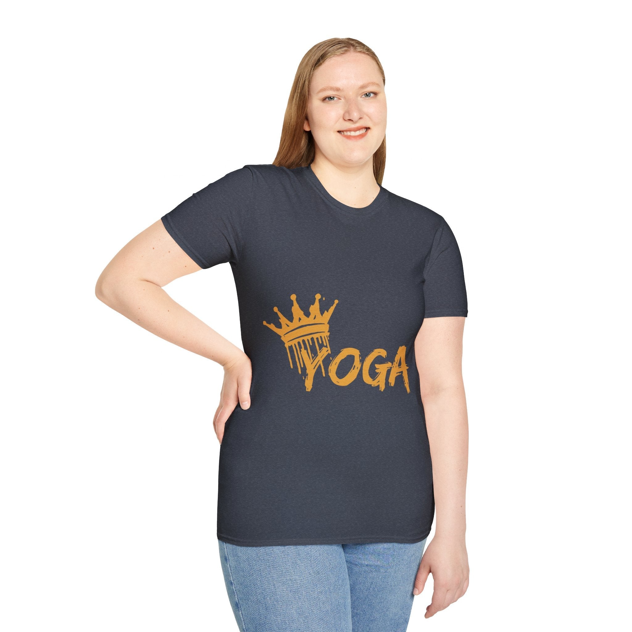 Crown Yoga - Unisex Softstyle T-Shirt by Yogini Italy