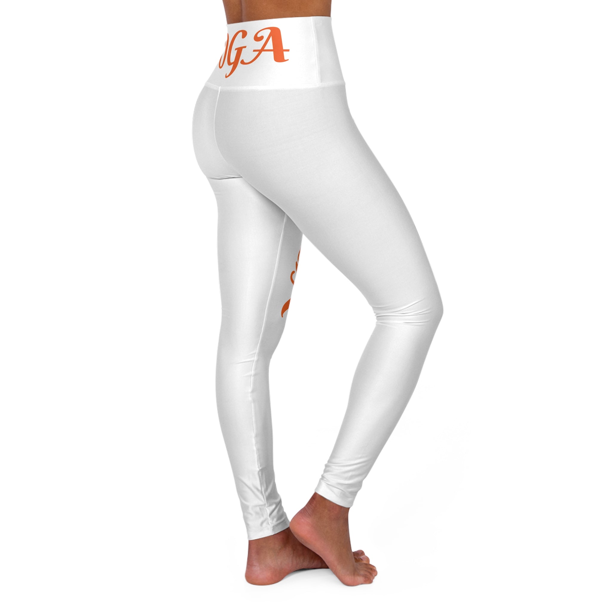 High Waisted Yoga Leggings (AOP) BY YOGINI ITALY