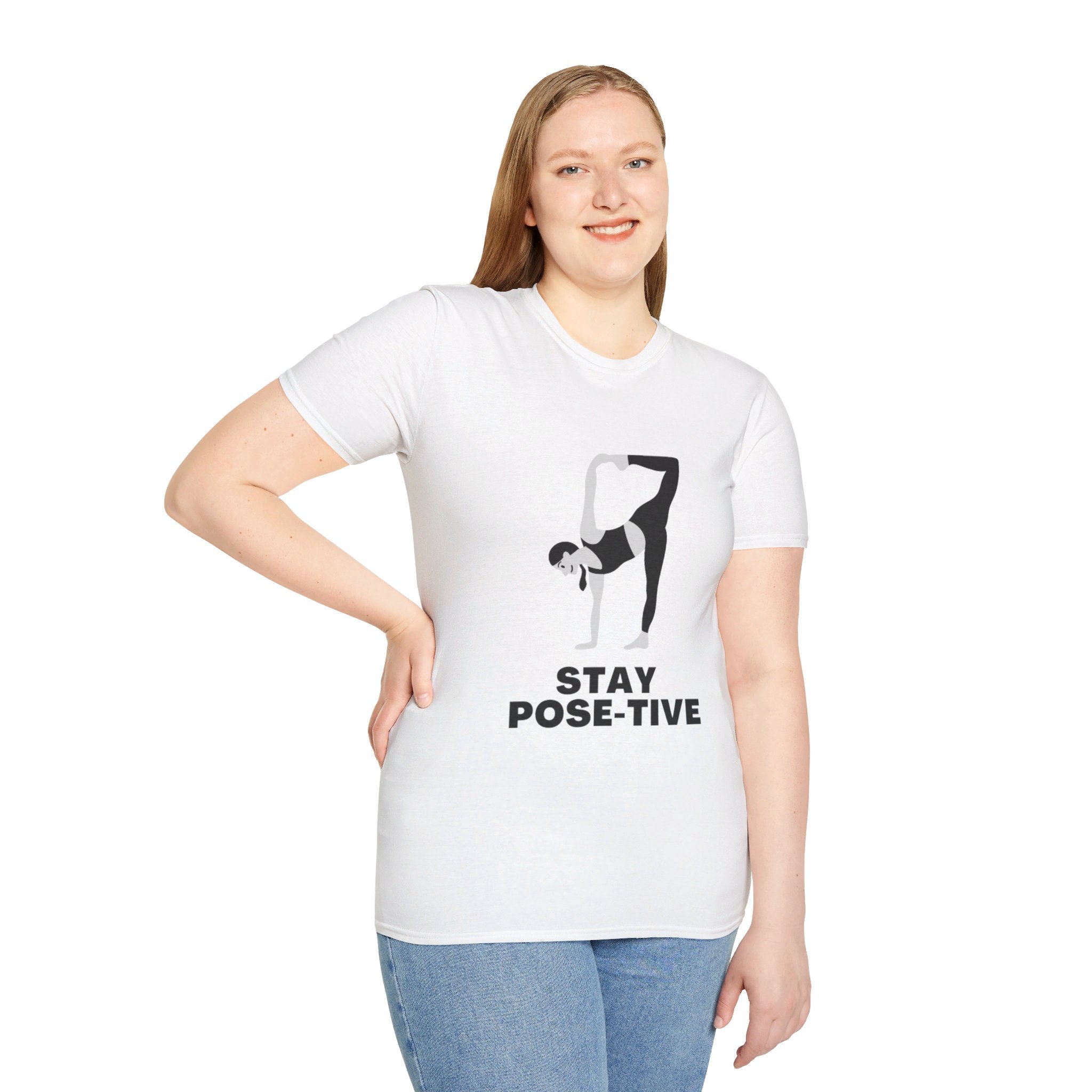 STAY POSE-TIVE - Unisex Softstyle T-Shirt by Yogini Italy